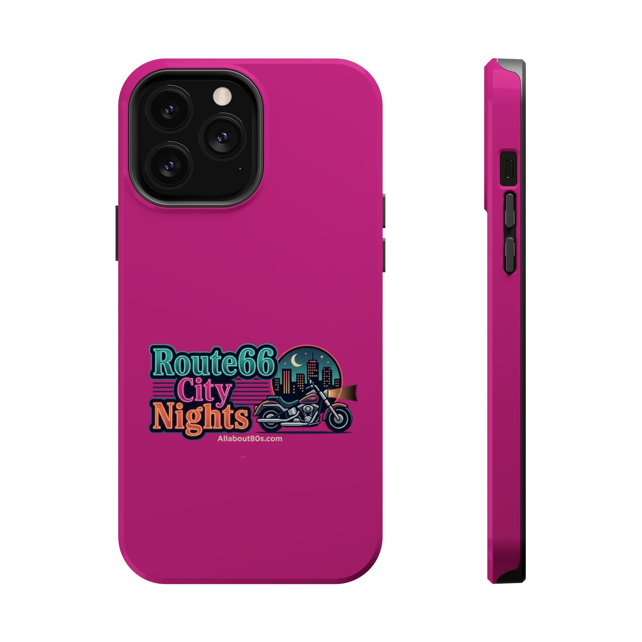 Phone Case — 'Route 66 City Nights' Magnetic Impact-Resistant Case