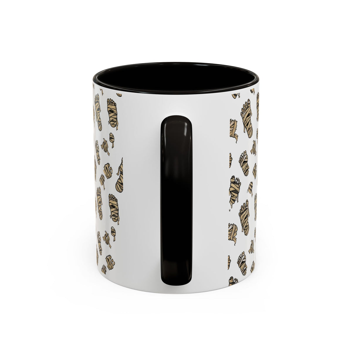 Mummy Pattern Coffee Mug (11oz & 15oz) – Retro Monster Tea Cup with AllAbout80s.com Design