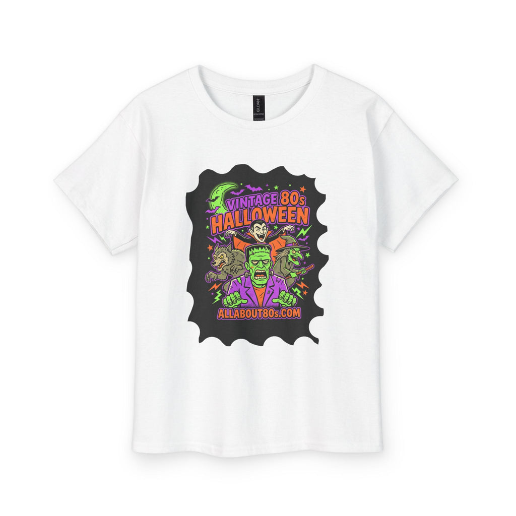 Youth Tee — Vintage 80s Halloween Monster Graphic