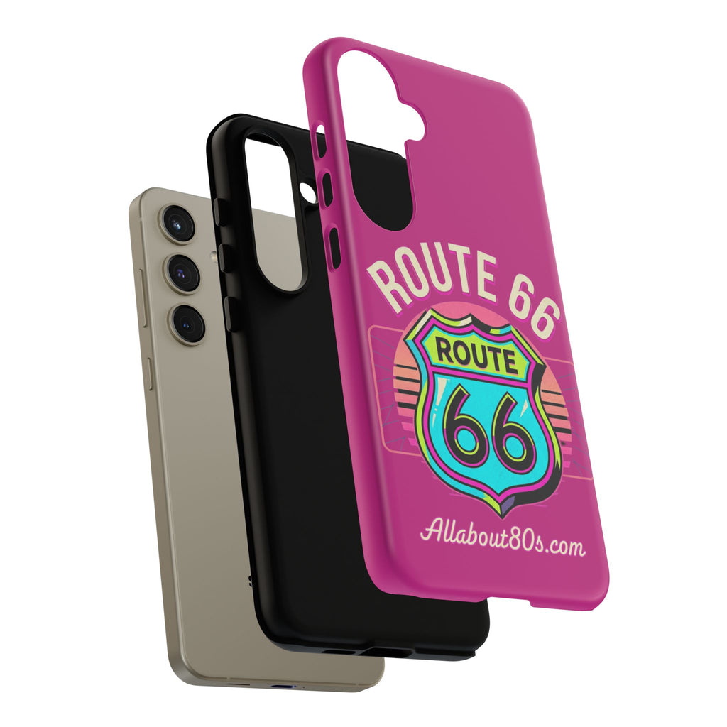 Route 66 Phone Case — Retro Neon Road Trip iPhone Cover