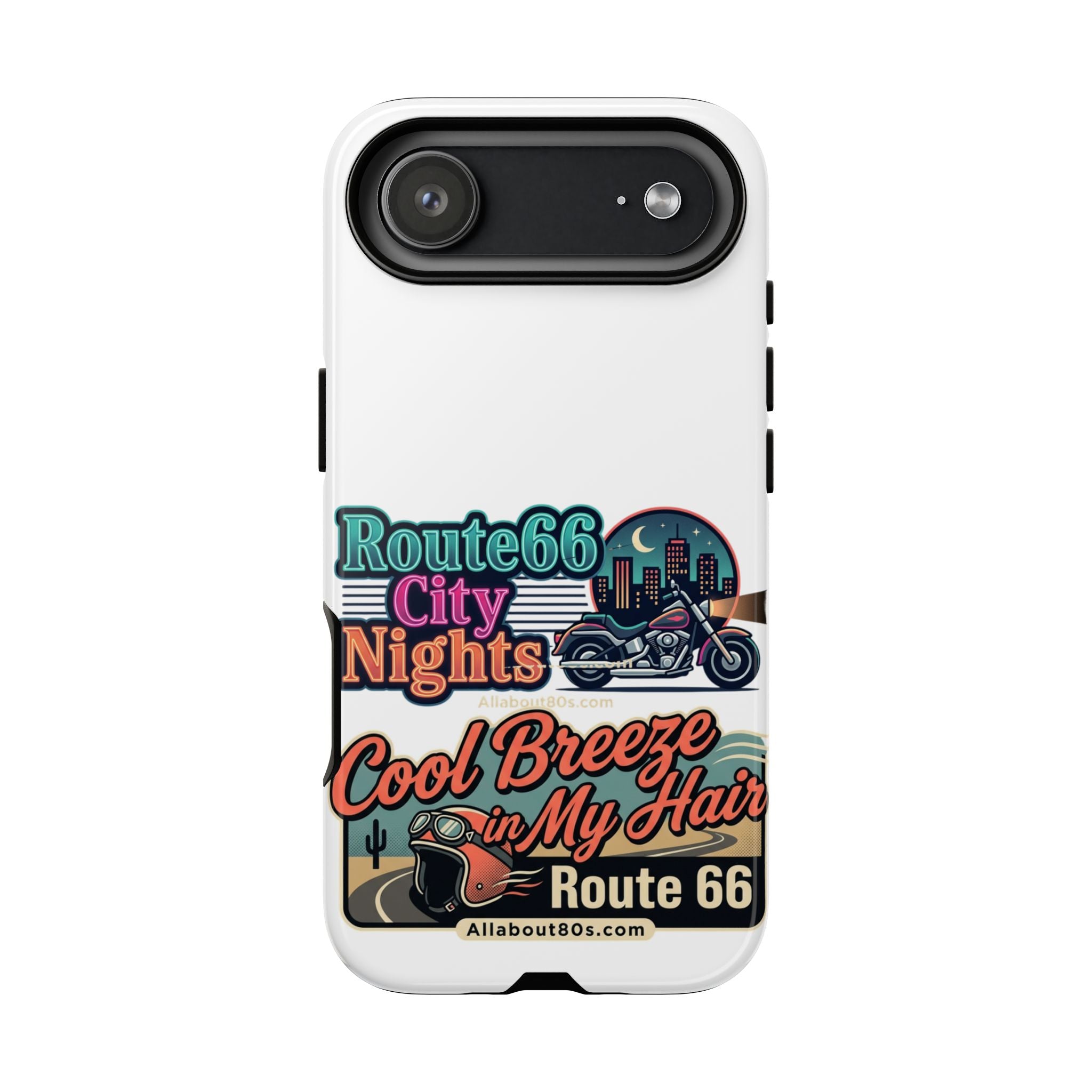 Phone Case — Route 66 City Nights Motorcycle Design