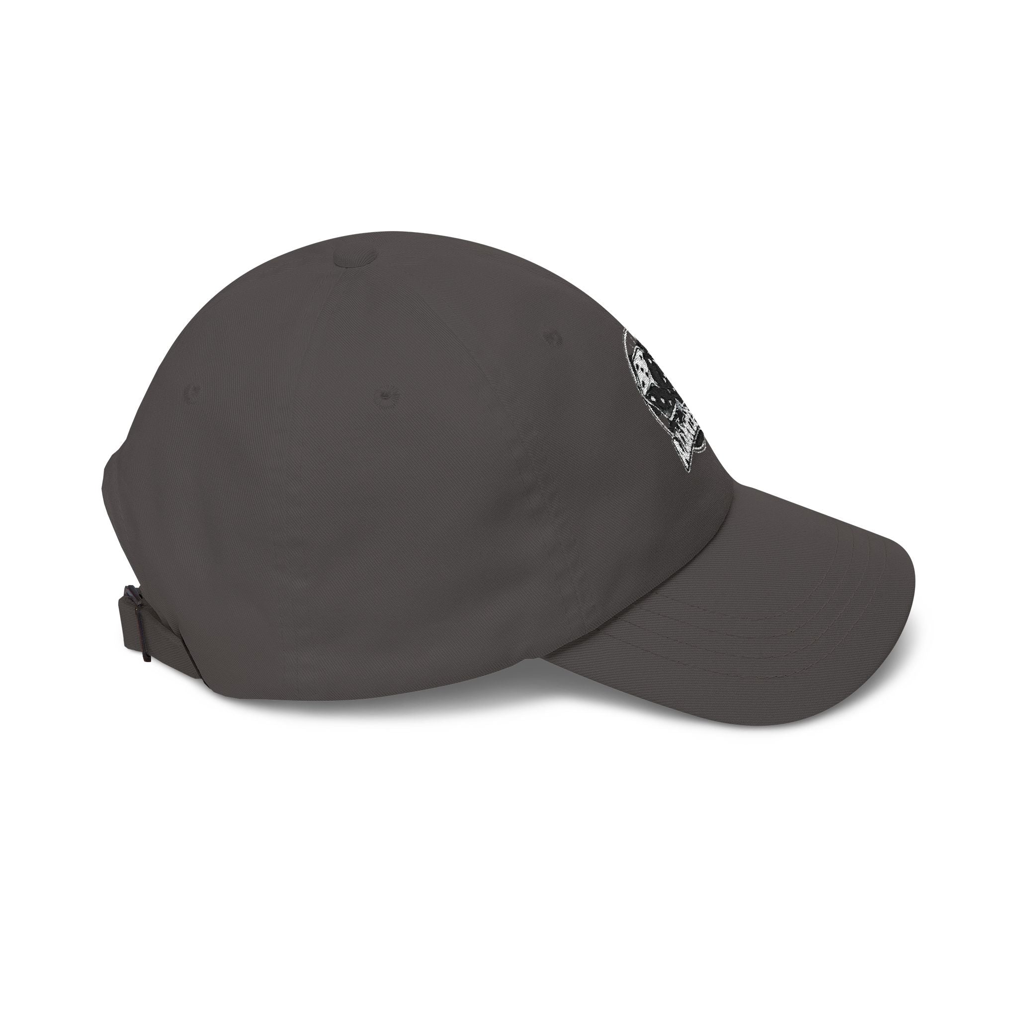 Dad Cap with Vintage Dice Skull Embroidery - Retro Gamer Trucker Hat