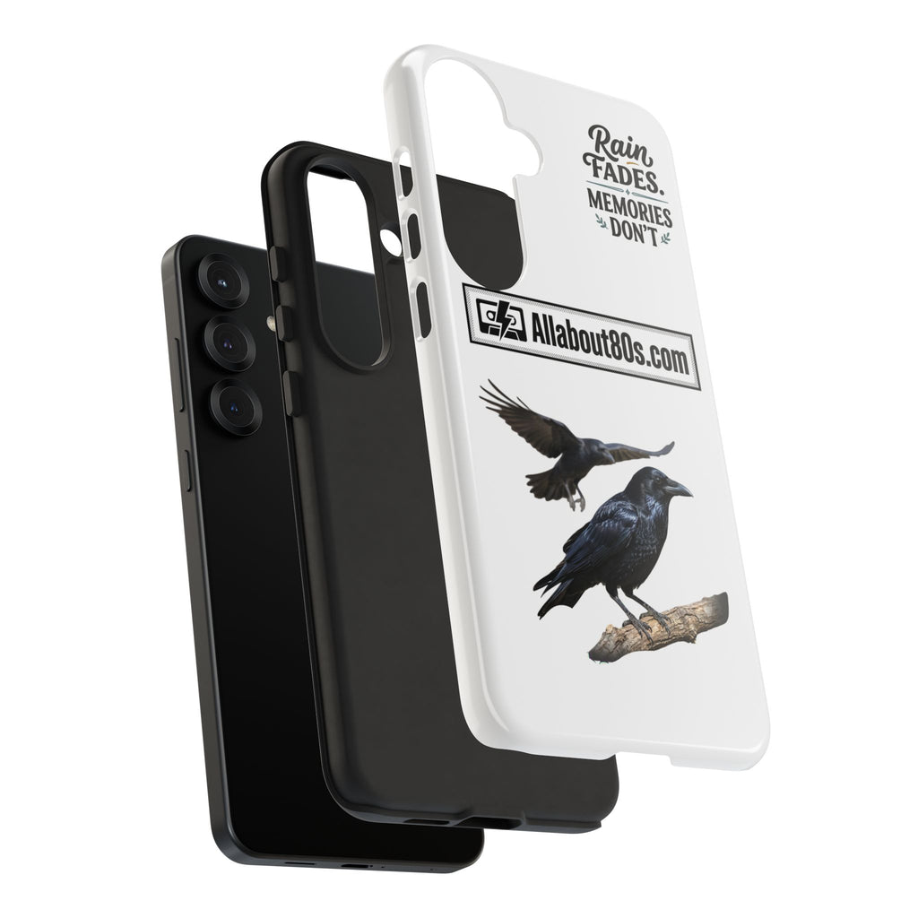 Raven Flight Phone Case — Protective iPhone Case with Black Crow Design