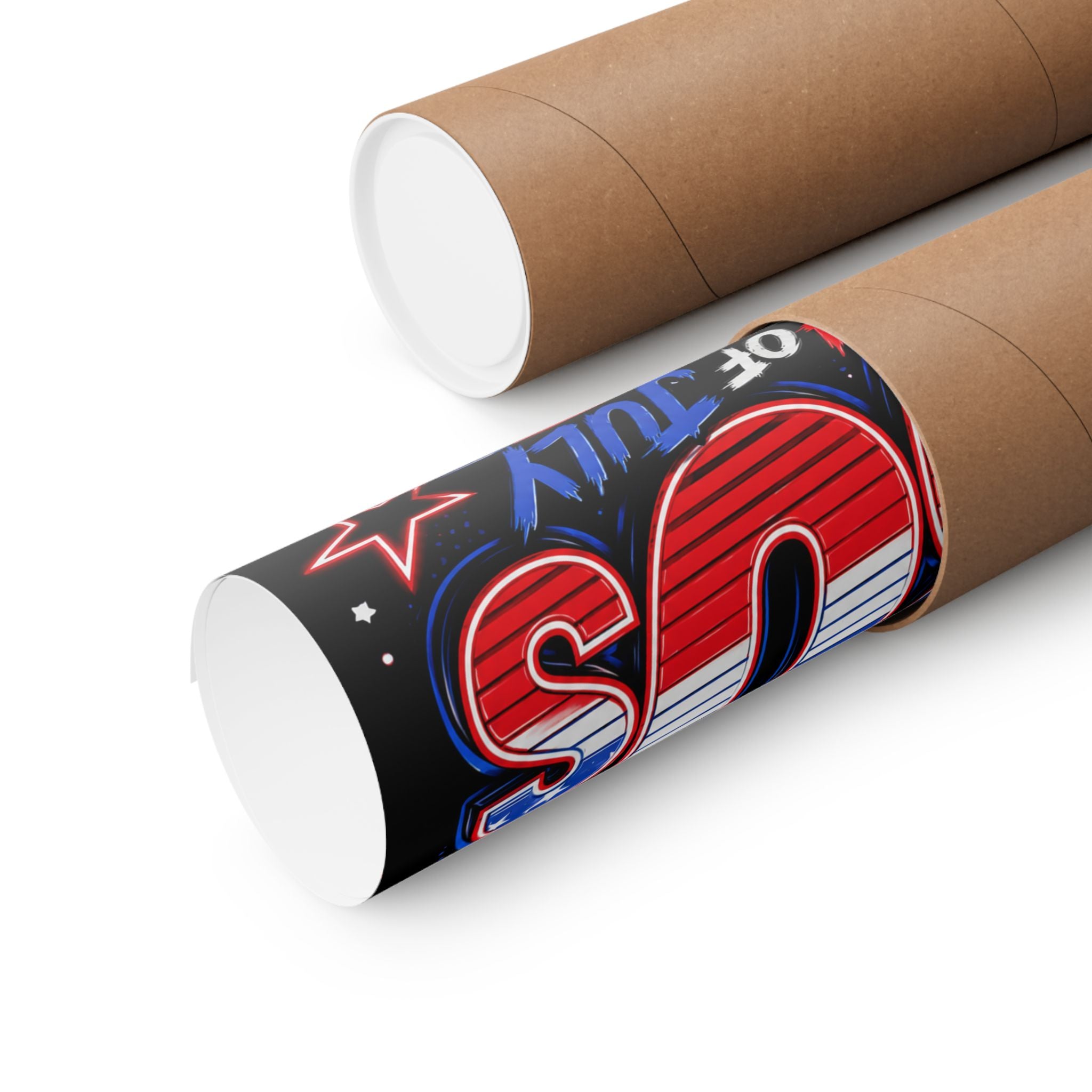 All About 80s 4th of July Poster — Retro Patriotic Matte Print