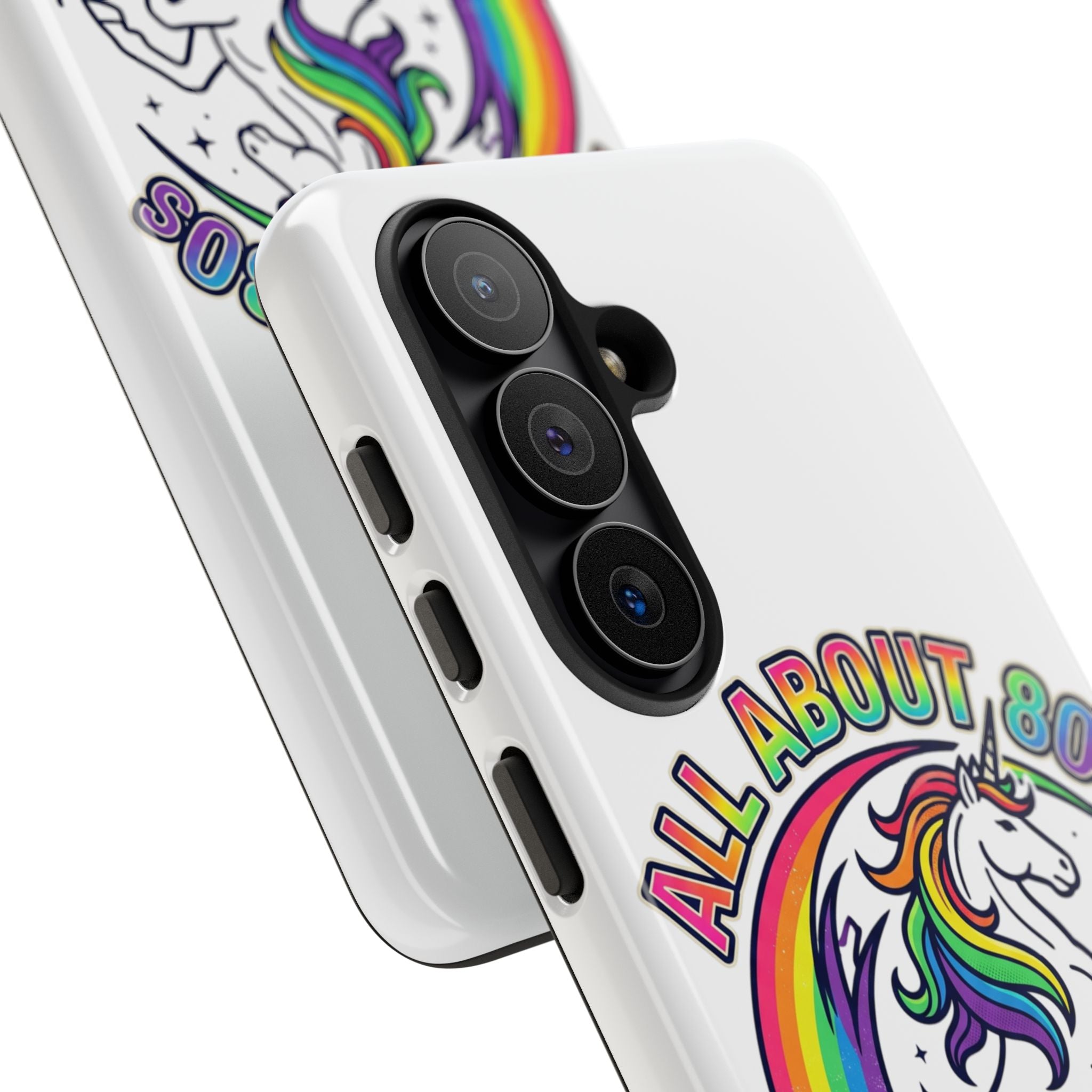 All About 80s Rainbow Unicorn Phone Case