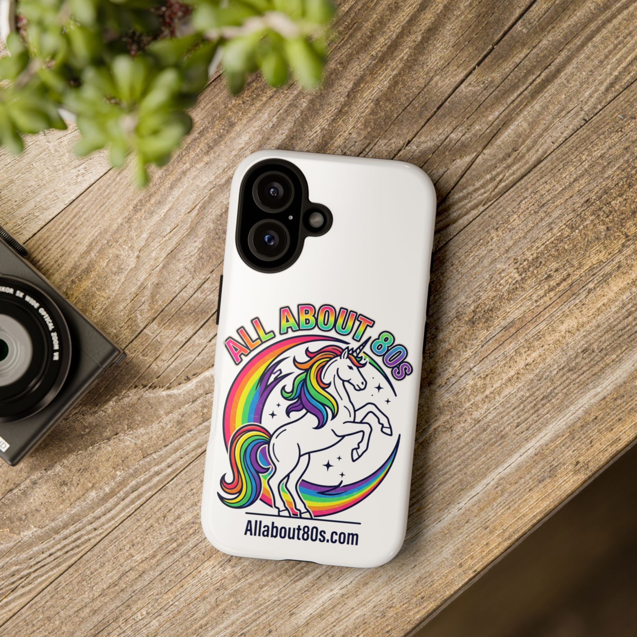 All About 80s Rainbow Unicorn Phone Case