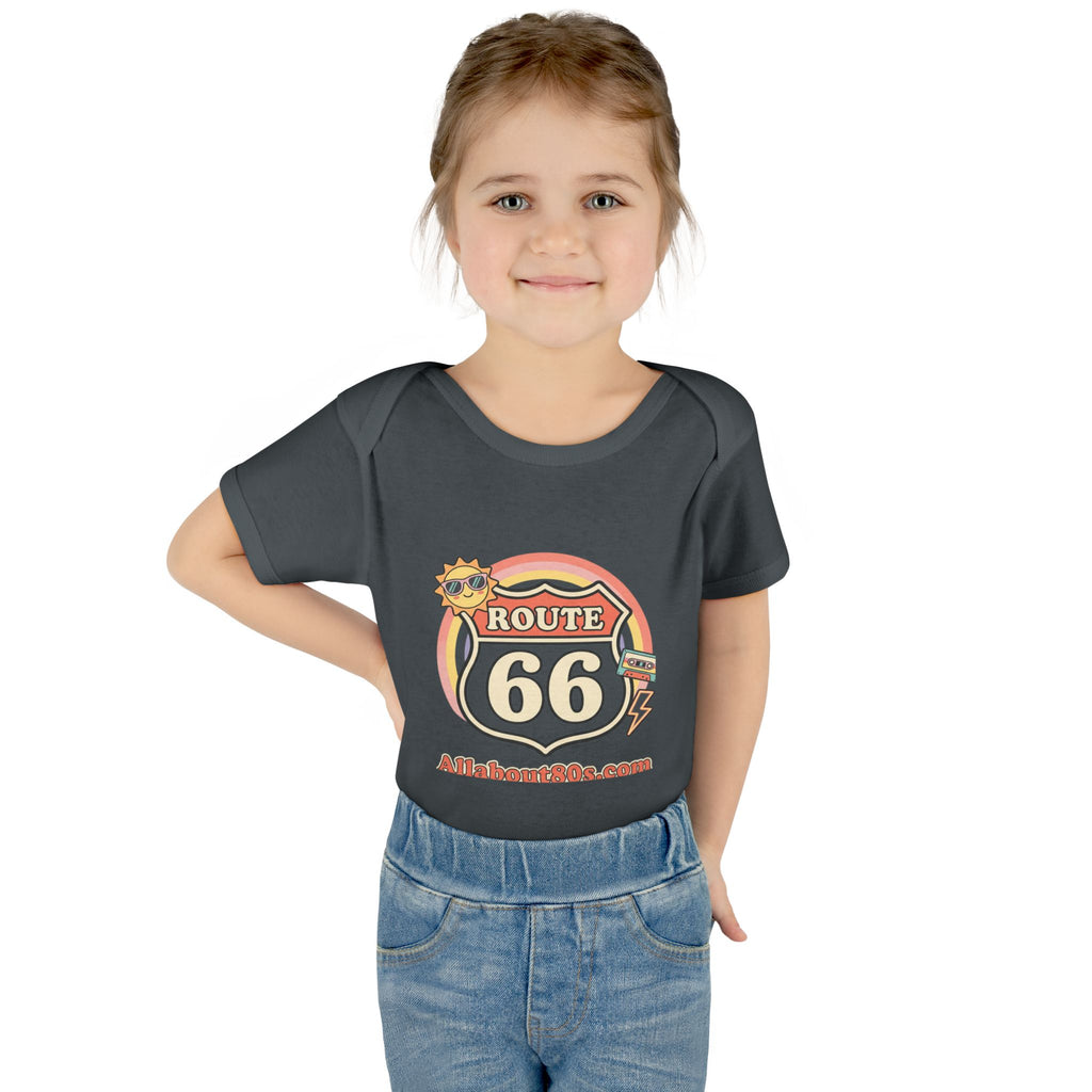 Route 66 Baby Bodysuit – Retro Travel Infant Onesie