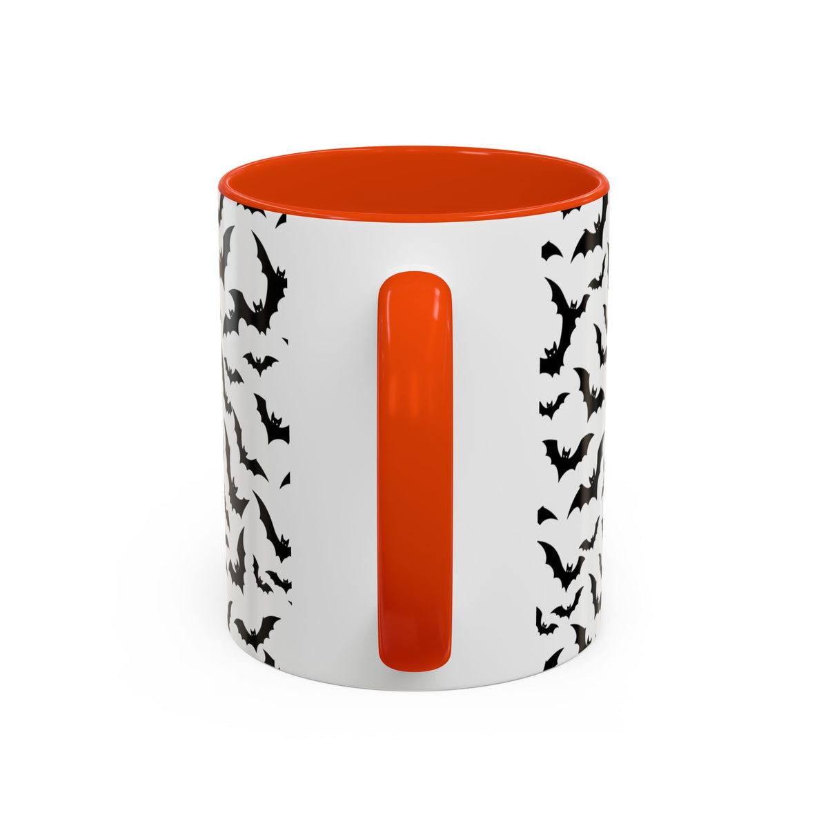 Halloween Haunted Castle Coffee Mug — Colorful Bat Pattern 11oz/15oz