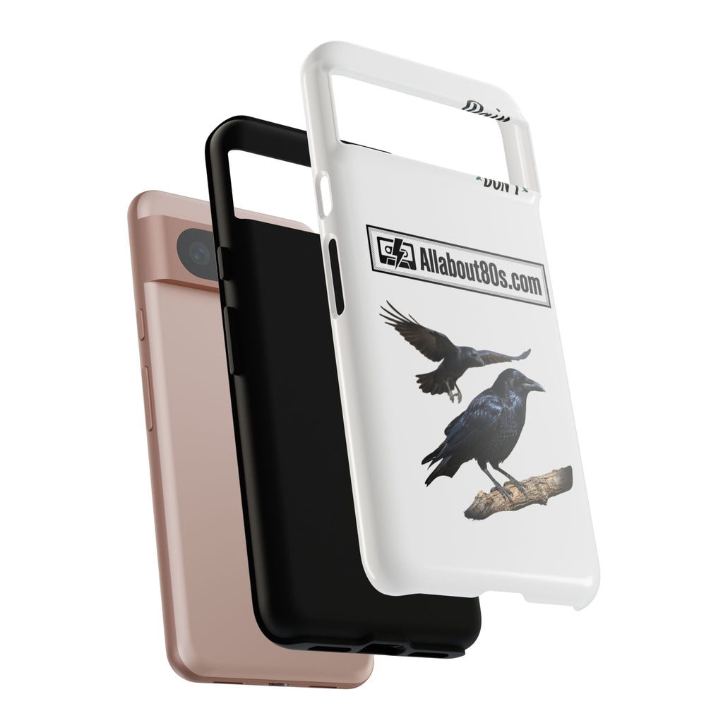 Raven Flight Phone Case — Protective iPhone Case with Black Crow Design