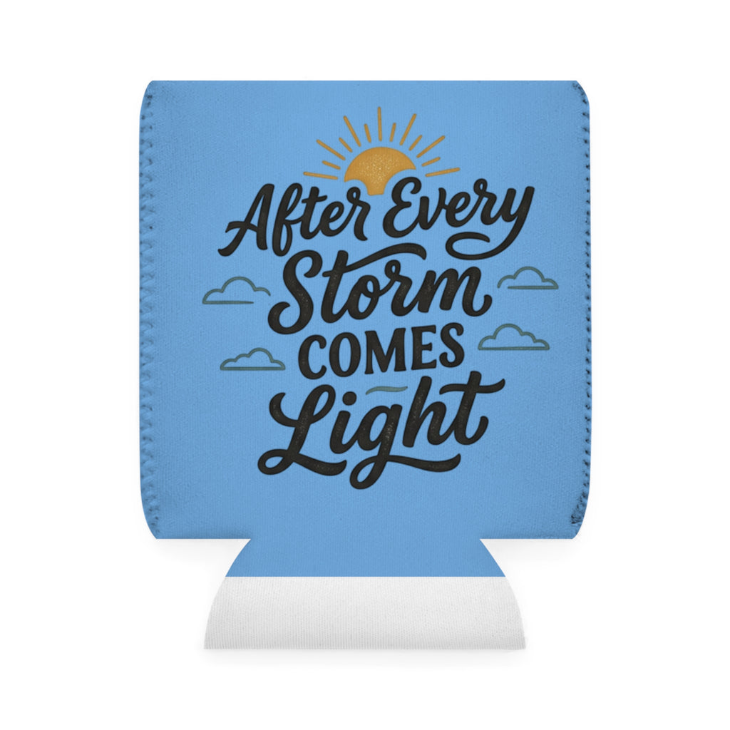 Can Cooler — "After Every Storm Comes Light" Inspirational Koozie