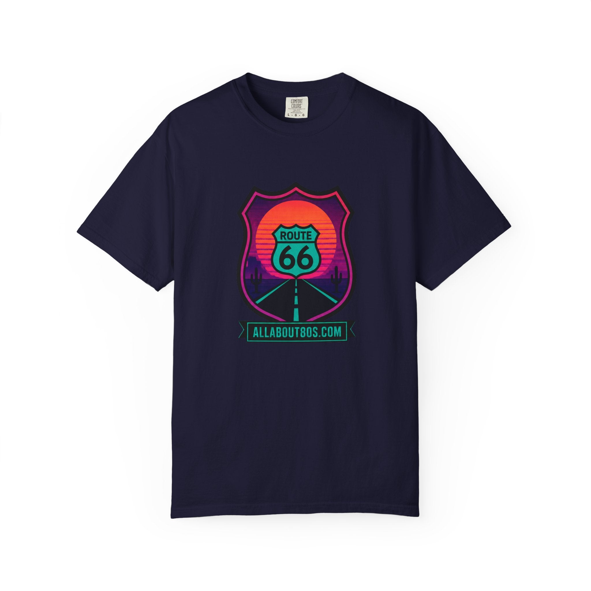 Route 66 Sunset T‑Shirt — Retro Roadtrip Graphic Tee
