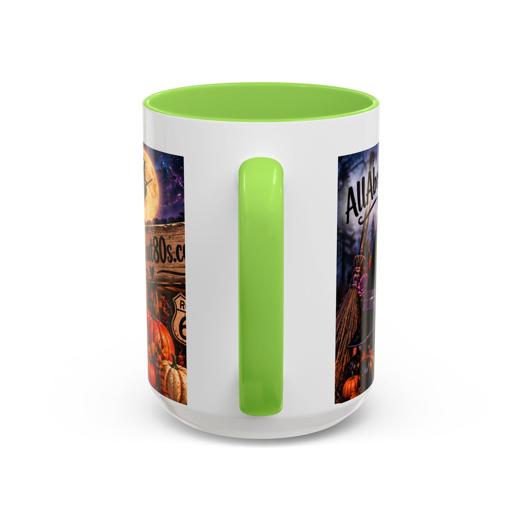 Halloween Witch Scene Coffee Mug — AllAbout80s.com Pumpkin & Moon 11oz/15oz
