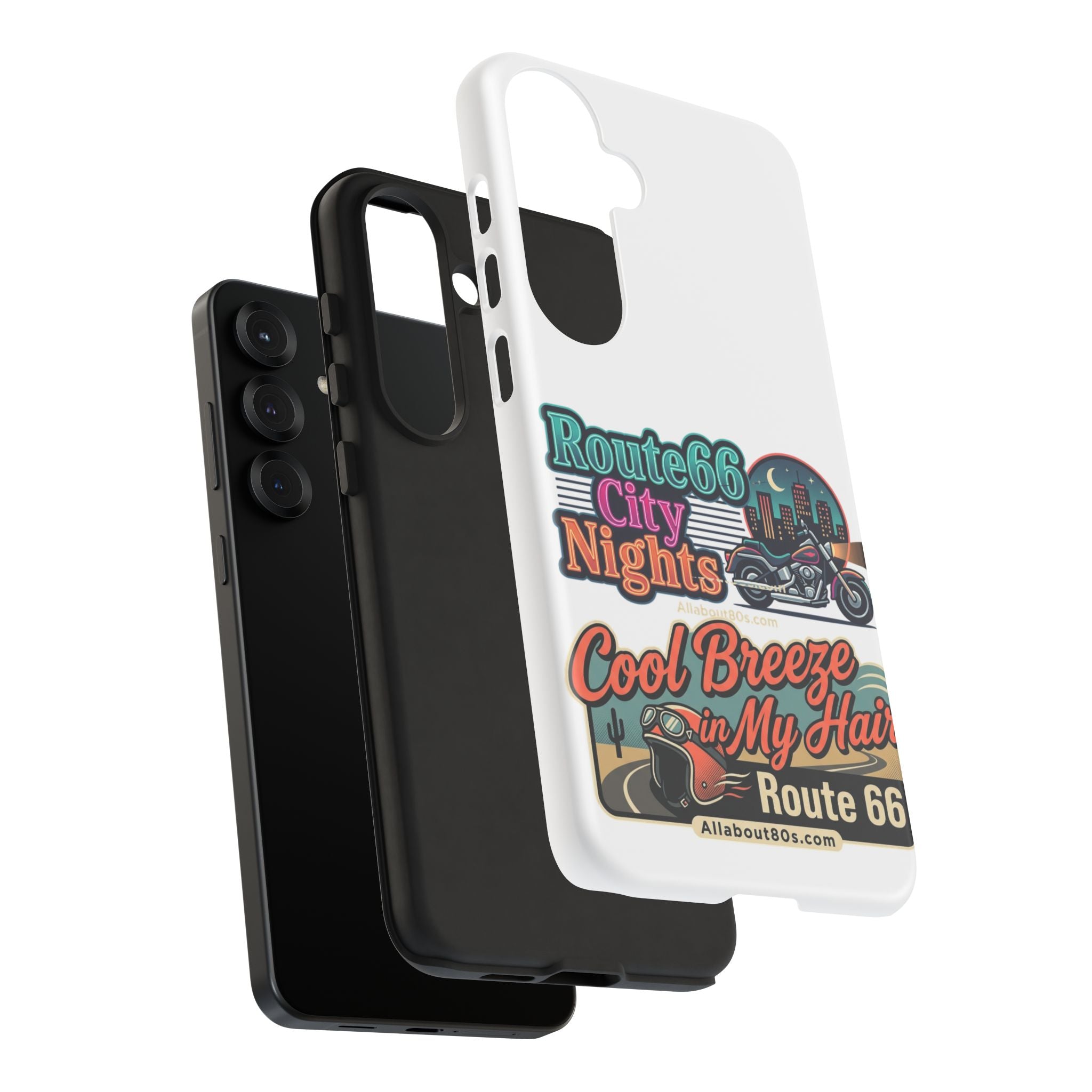 Phone Case — Route 66 City Nights Motorcycle Design