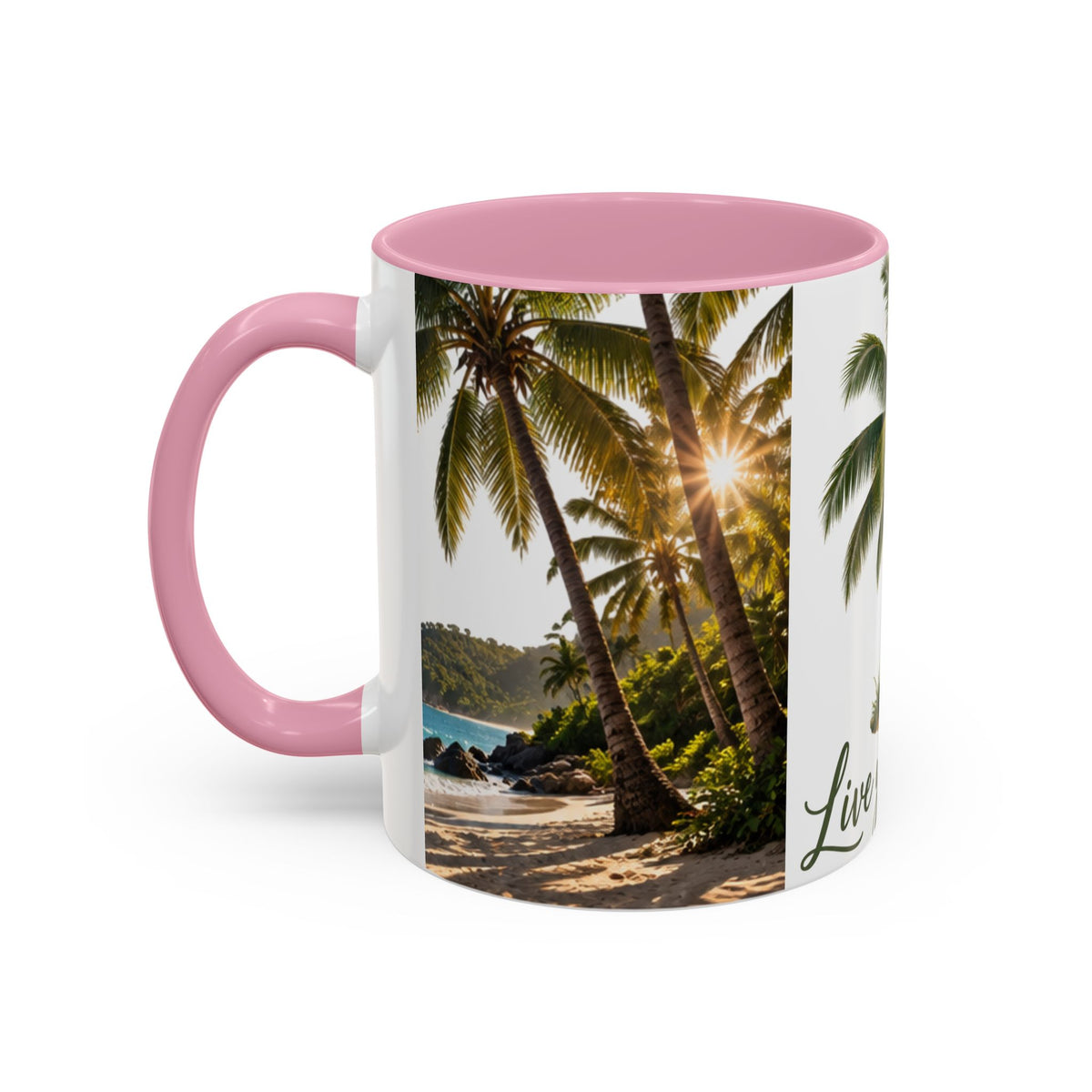 Live Your Dreams Palm Tree Mug
