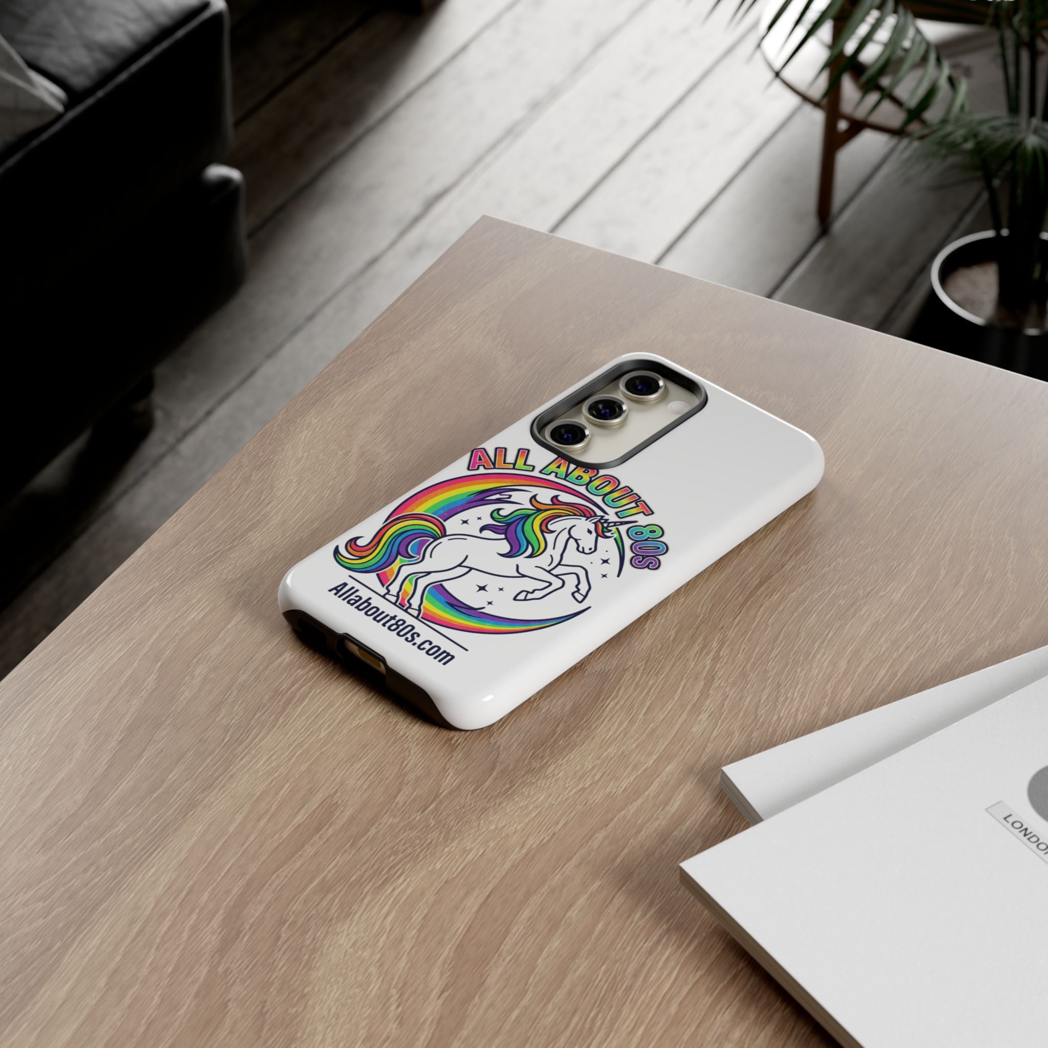 All About 80s Rainbow Unicorn Phone Case