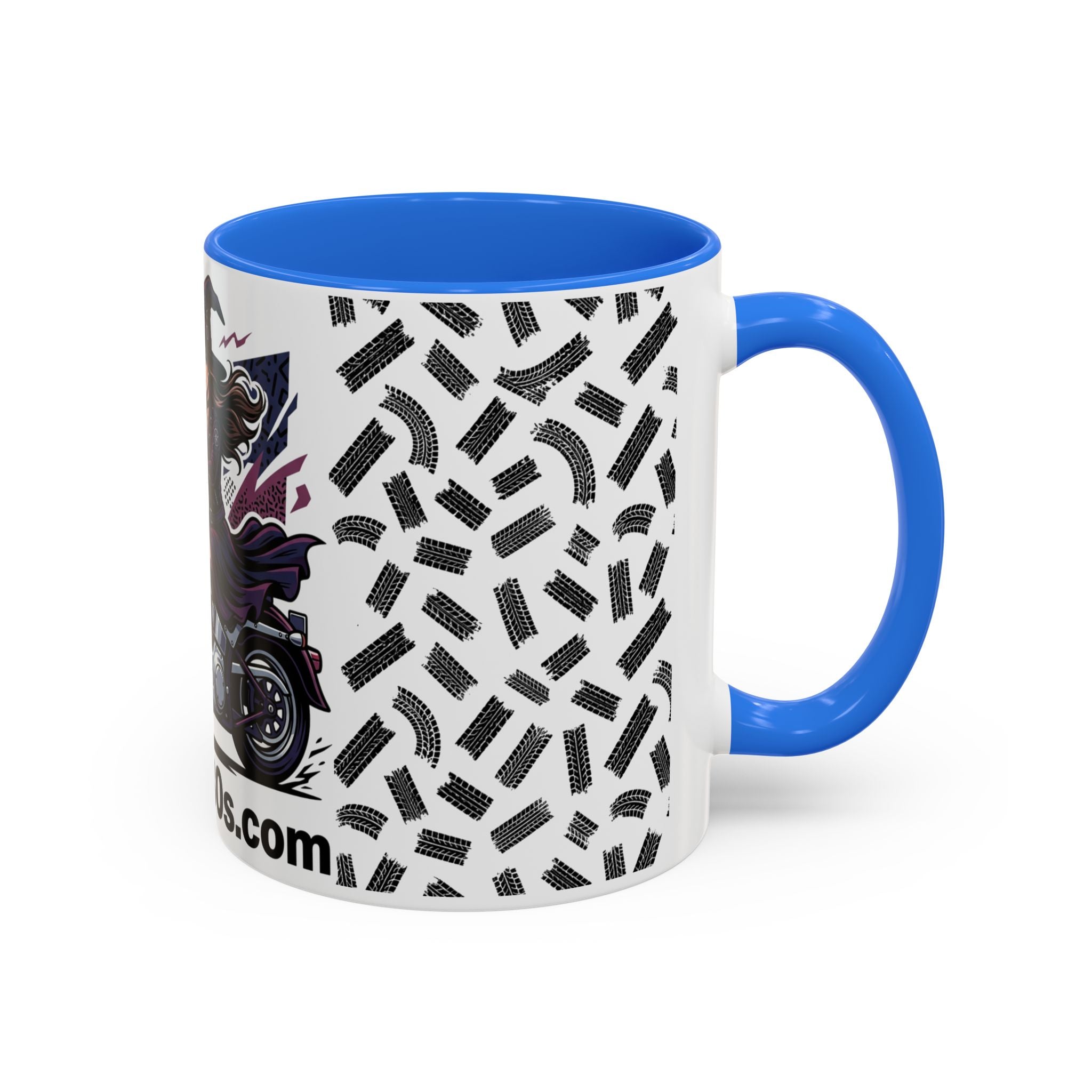 Witch Rider Coffee Mug — Halloween Motorcycle Witch 11oz/15oz