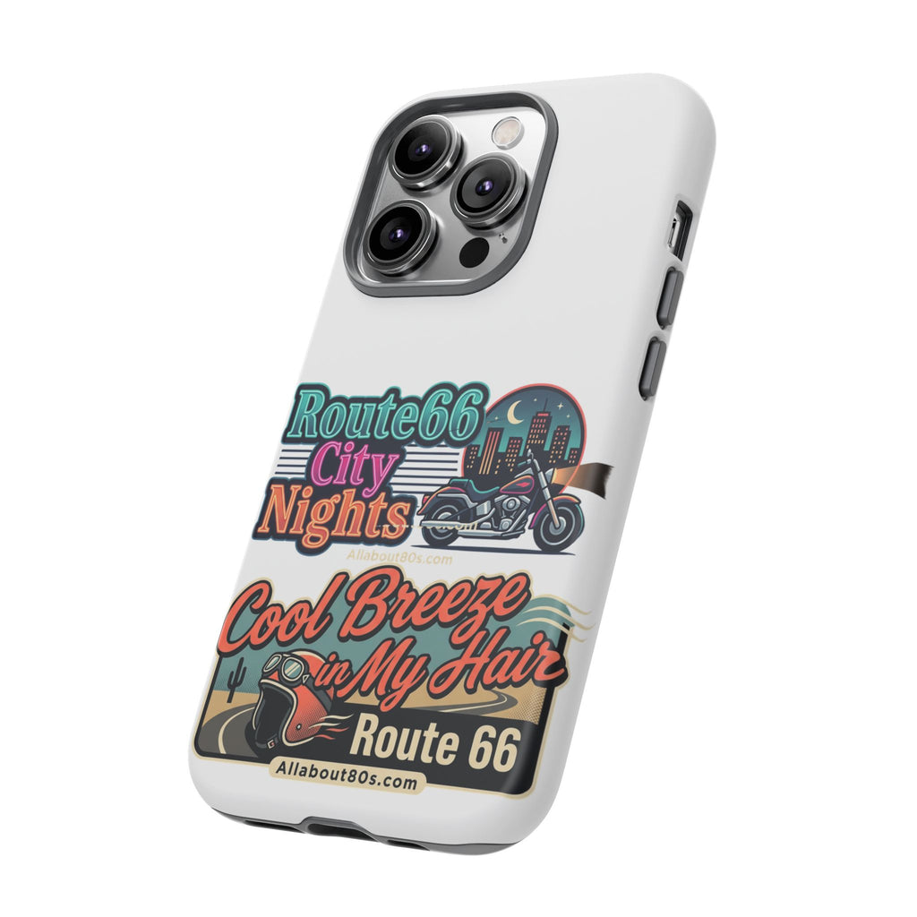 Phone Case — Route 66 City Nights Motorcycle Design