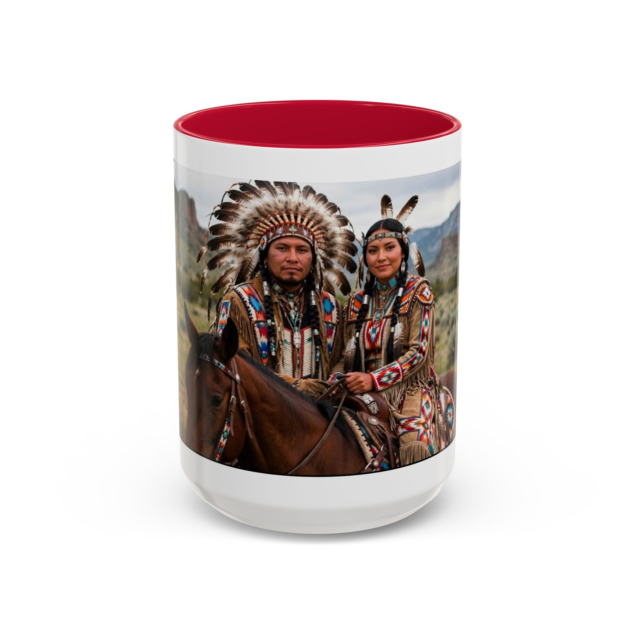 Native American Couple Photo Coffee Mug (11oz/15oz)