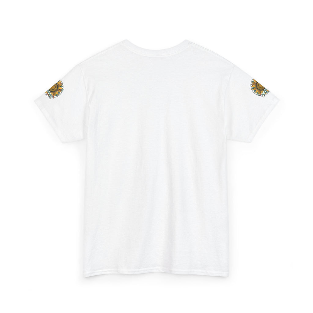 Sunflower Logo T-Shirt — AllAbout80s.com Vintage Floral Tee