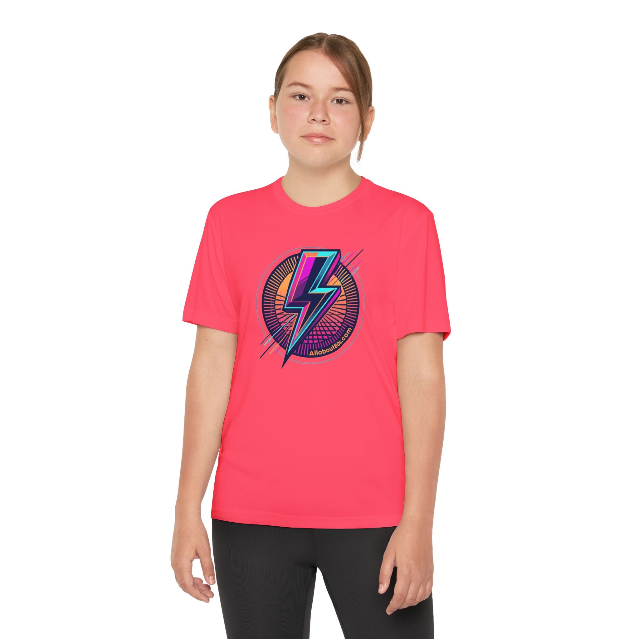 Youth Lightning Bolt Tee – Retro 80s AllAbout80s.com Graphic Shirt