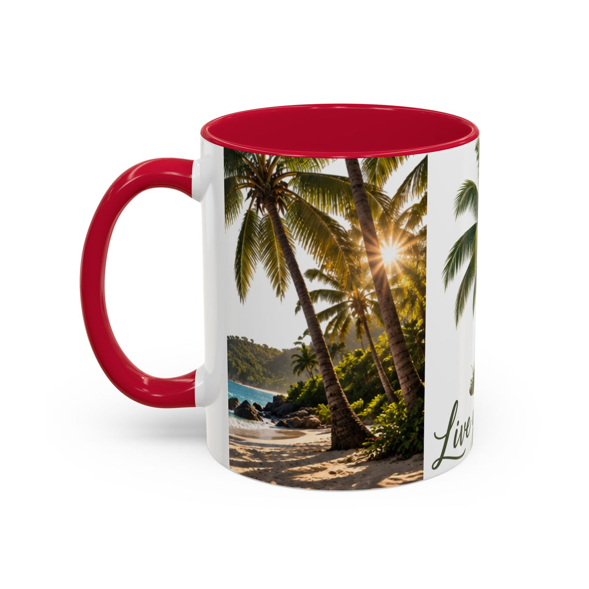 Live Your Dreams Palm Tree Mug