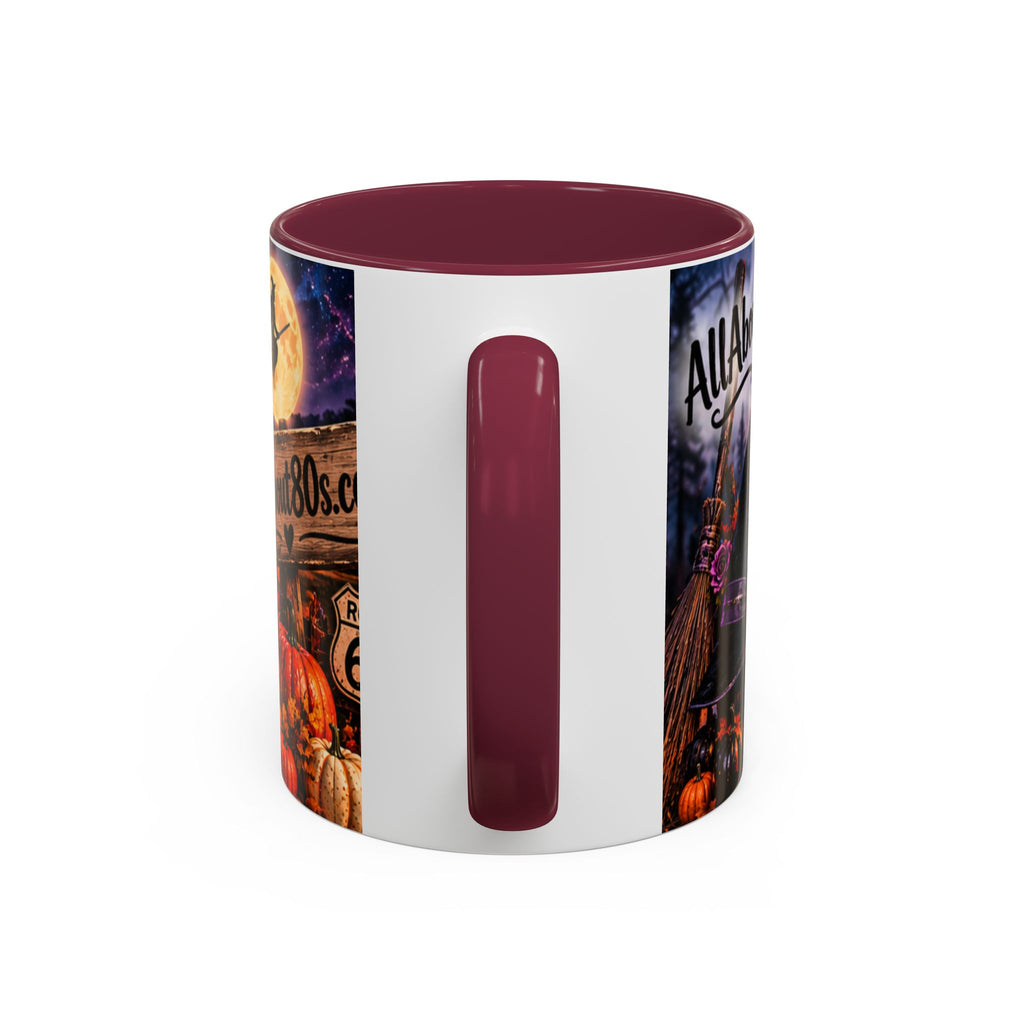 Halloween Witch Scene Coffee Mug — AllAbout80s.com Pumpkin & Moon 11oz/15oz