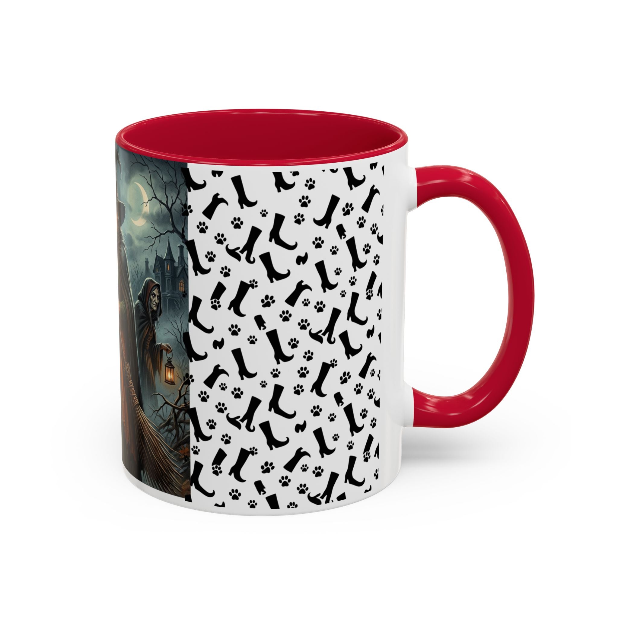 Witches Night Ceramic Mug — Spooky Witch Coven Halloween Coffee Cup (11oz/15oz)