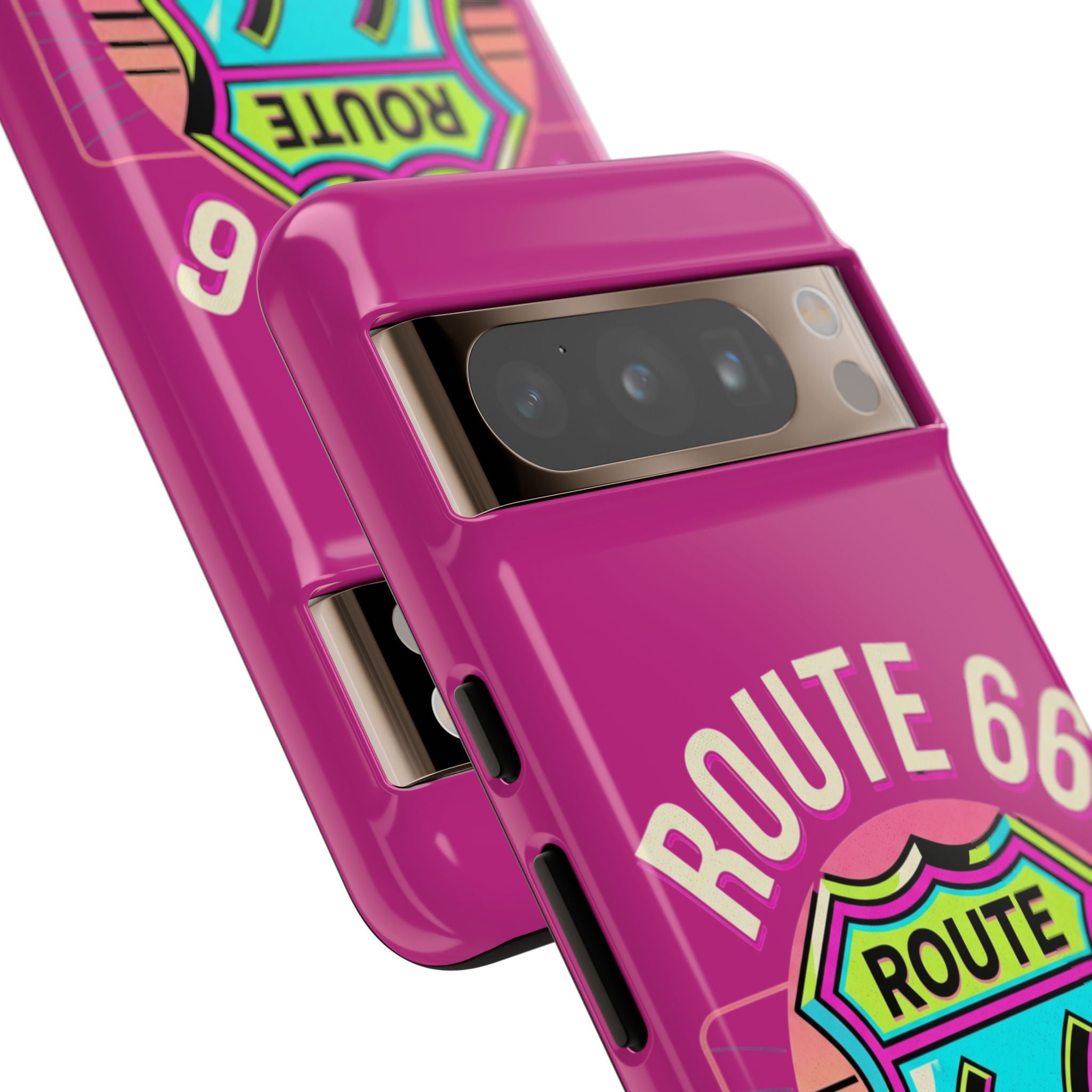 Route 66 Phone Case — Retro Neon Road Trip iPhone Cover