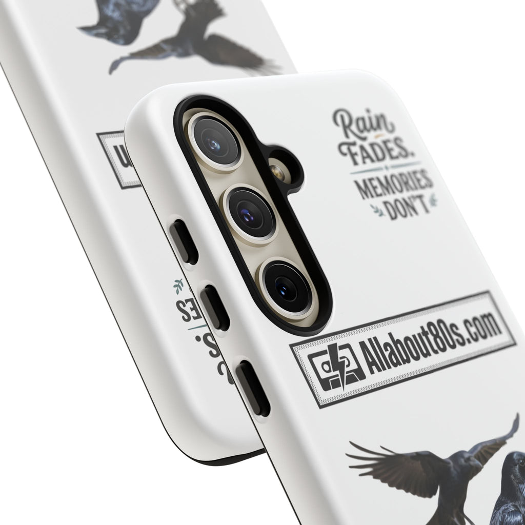 Raven Flight Phone Case — Protective iPhone Case with Black Crow Design