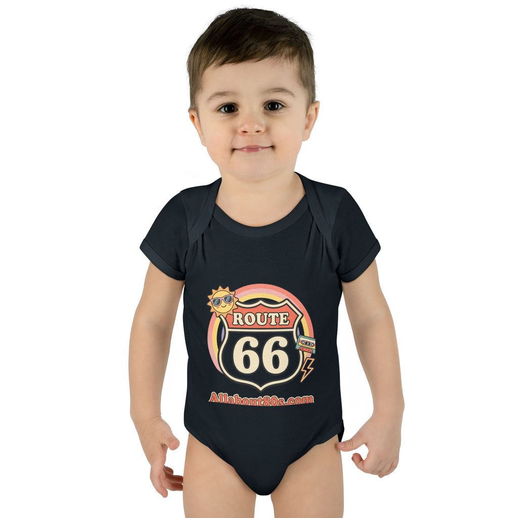 Route 66 Baby Bodysuit – Retro Travel Infant Onesie