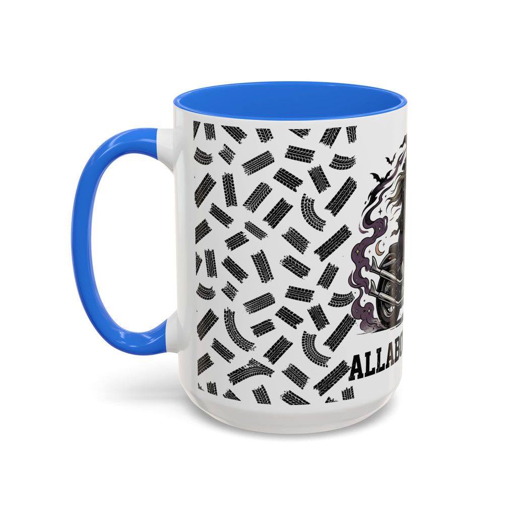 Witch Biker Mug – Motorcycle Witch Coffee Cup (11oz/15oz)