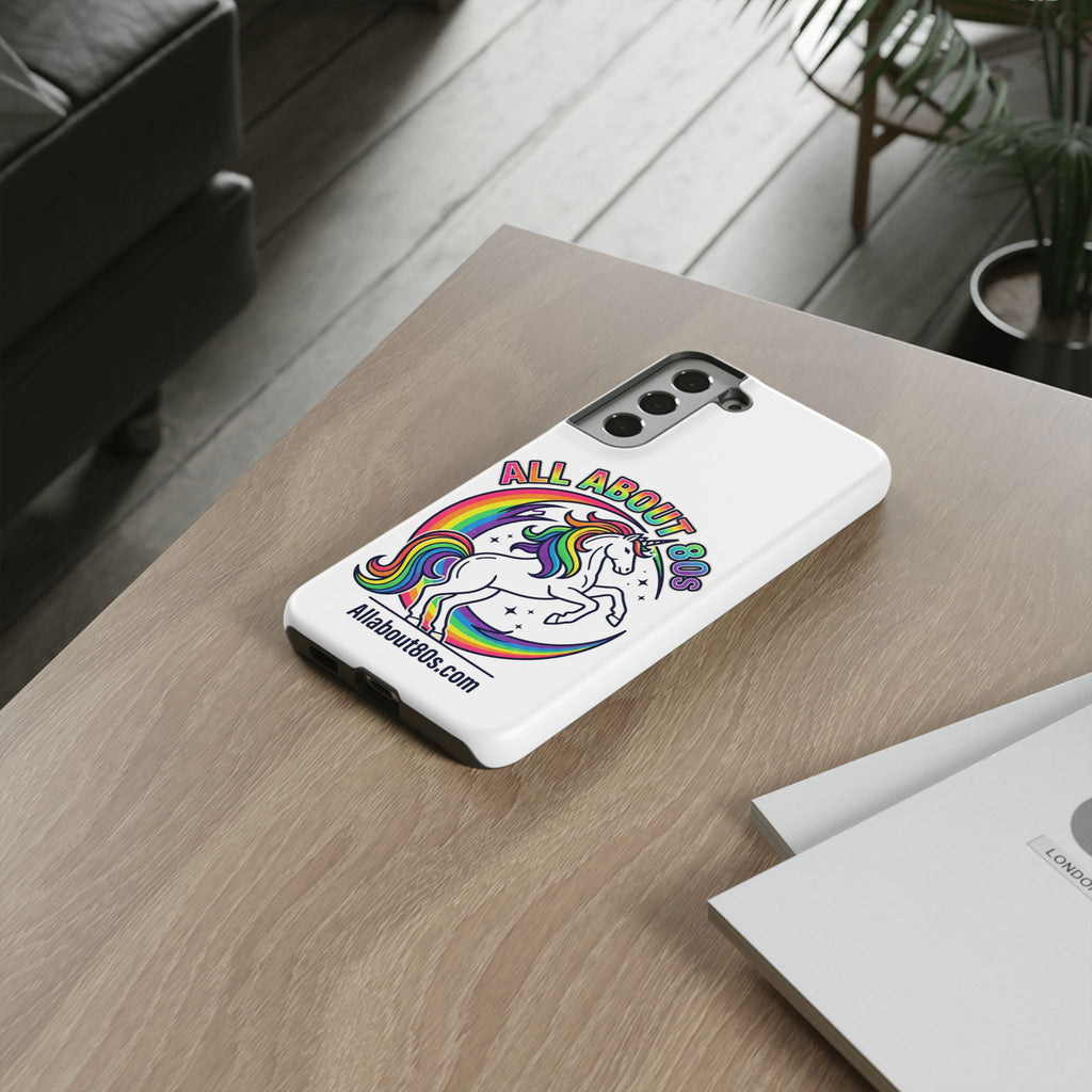 All About 80s Rainbow Unicorn Phone Case