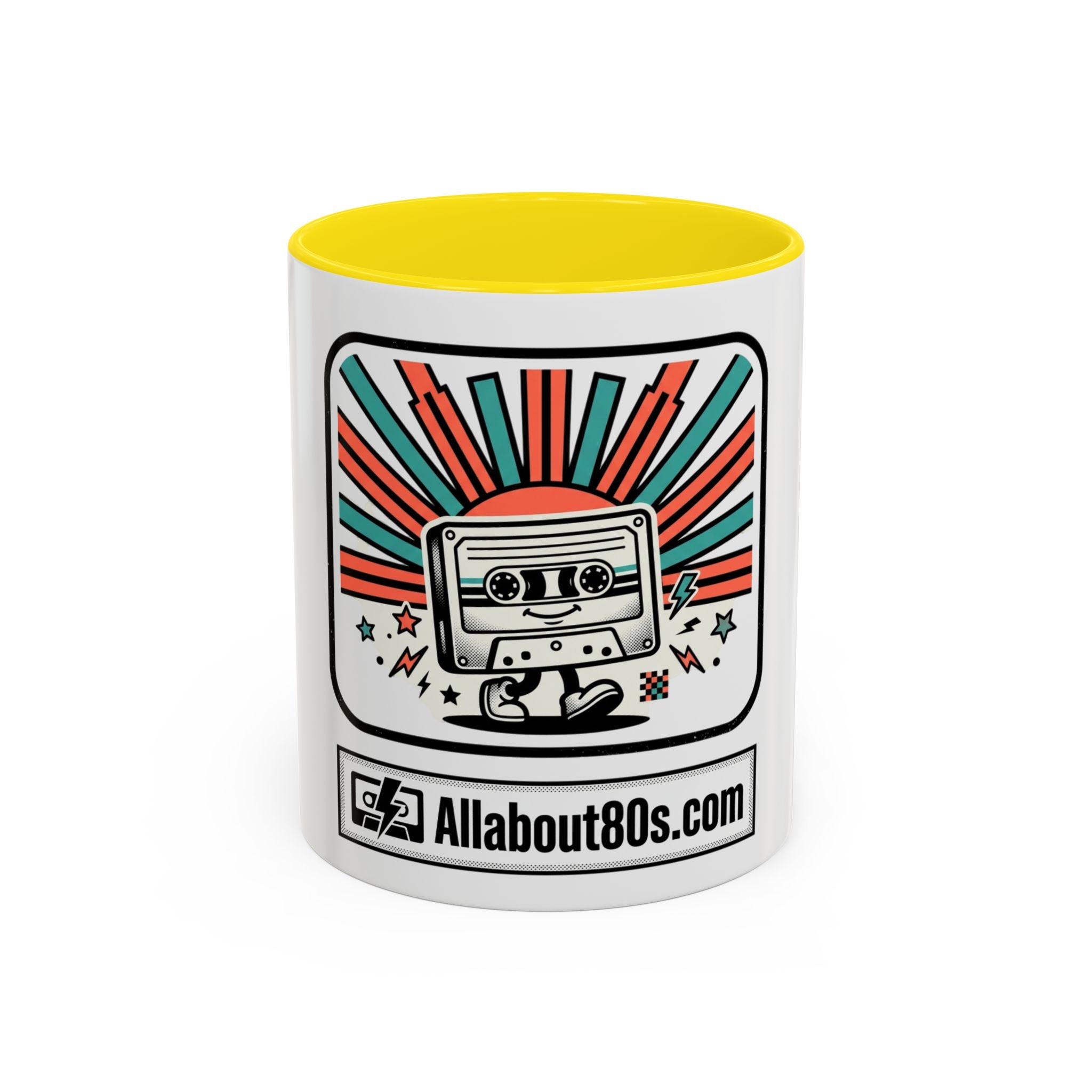 Allabout80s.com Retro Logo Accent Coffee Mug (11/15oz)