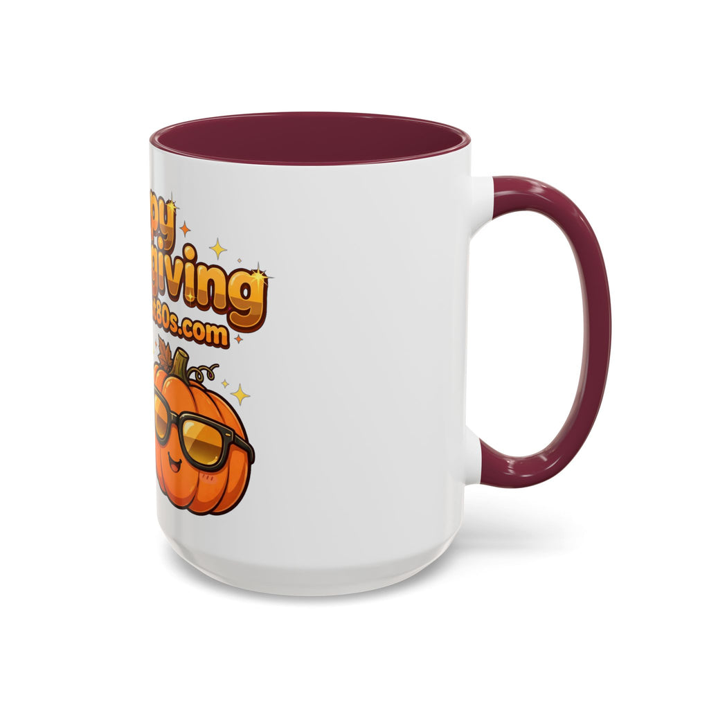 Happy Thanksgiving Pumpkin & Scarecrow Mug – Festive Fall Coffee Cup (11oz, 15oz)