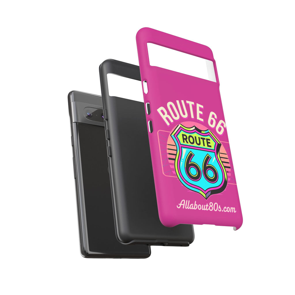 Route 66 Phone Case — Retro Neon Road Trip iPhone Cover
