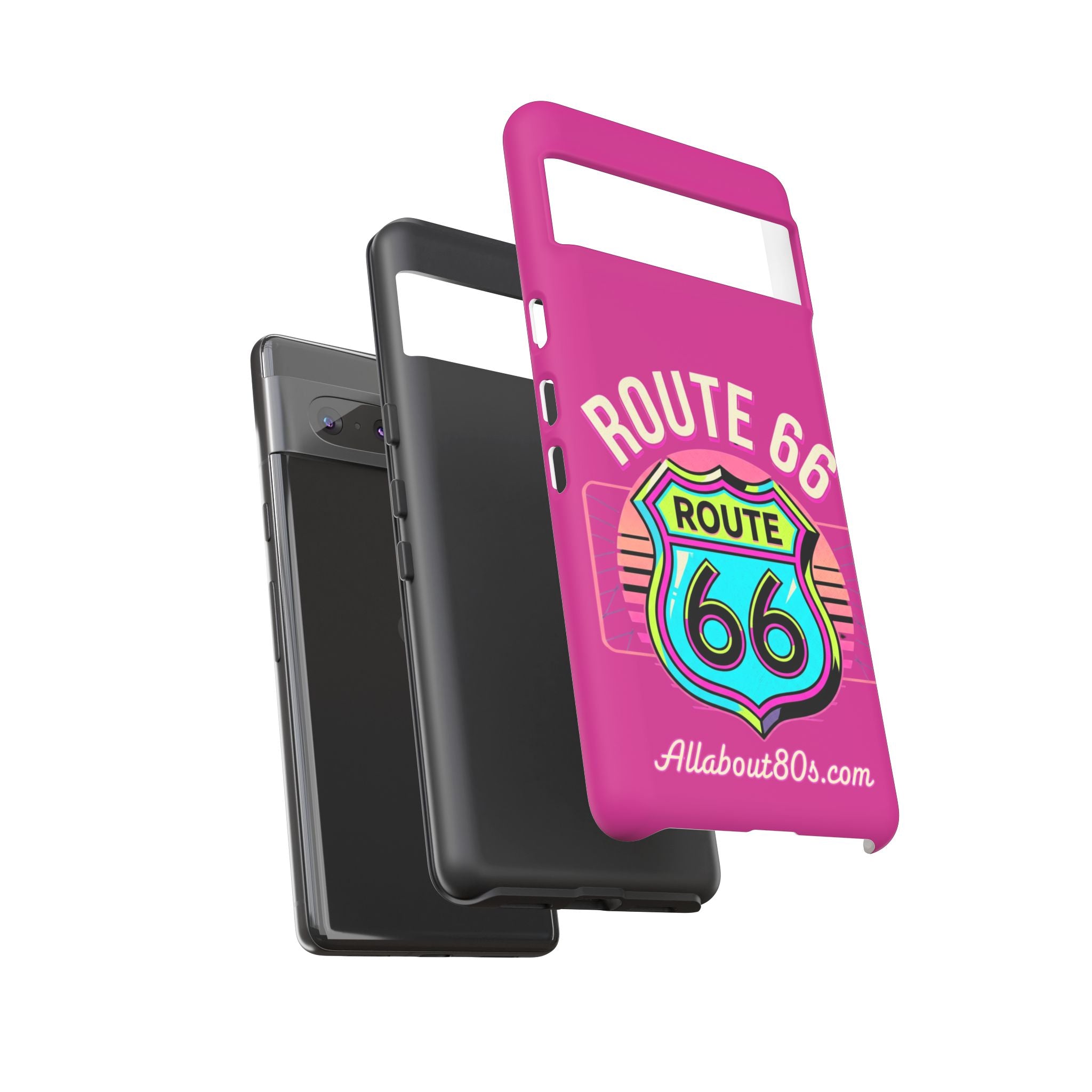 Route 66 Phone Case — Retro Neon Road Trip iPhone Cover
