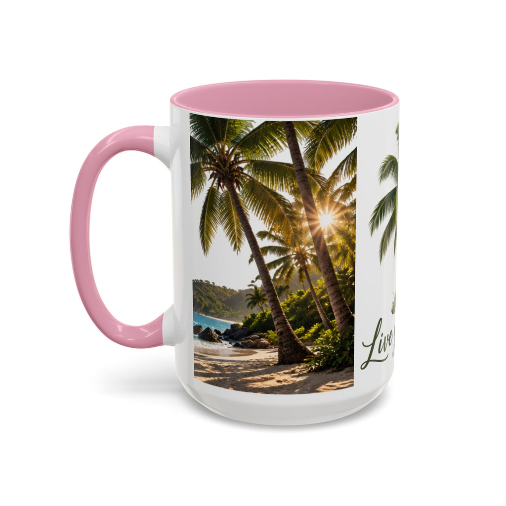 Live Your Dreams Palm Tree Mug