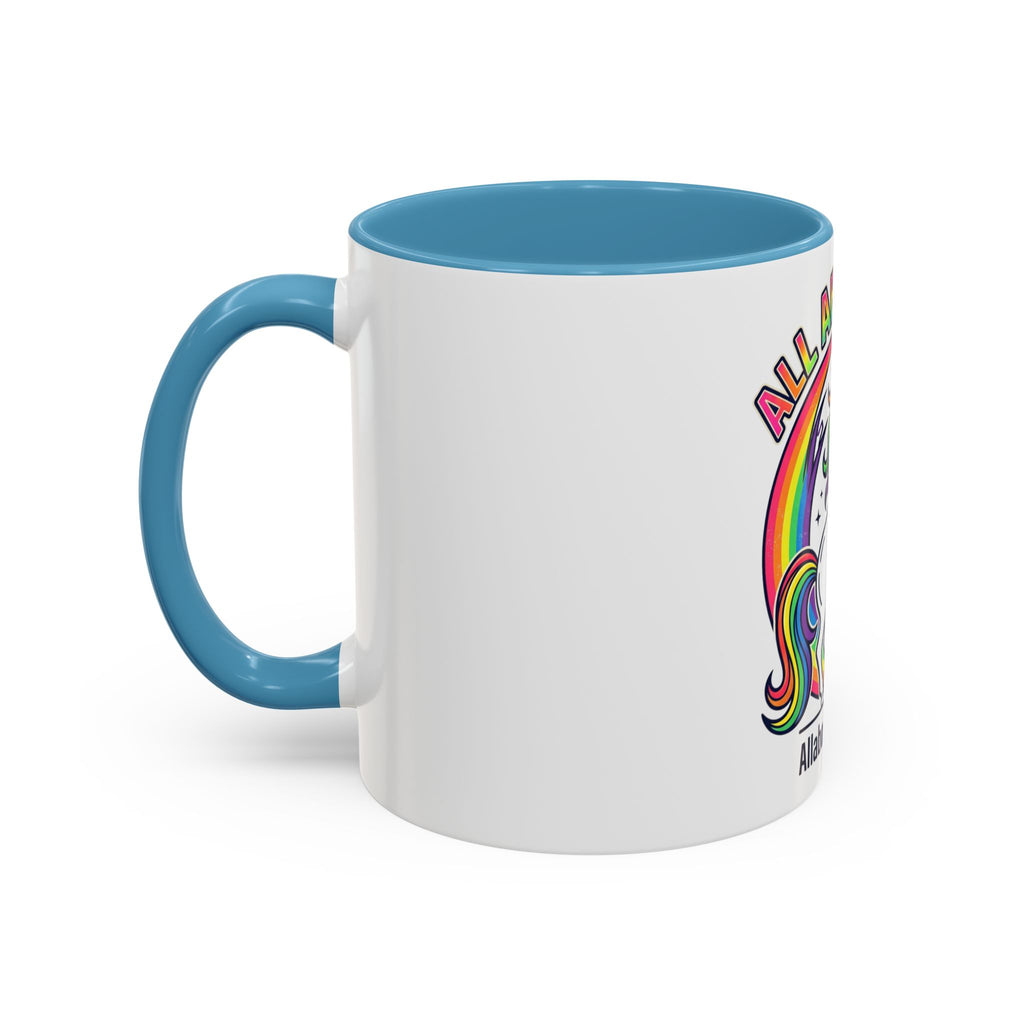 All About 80s Unicorn Rainbow Coffee Mug (11/15oz)