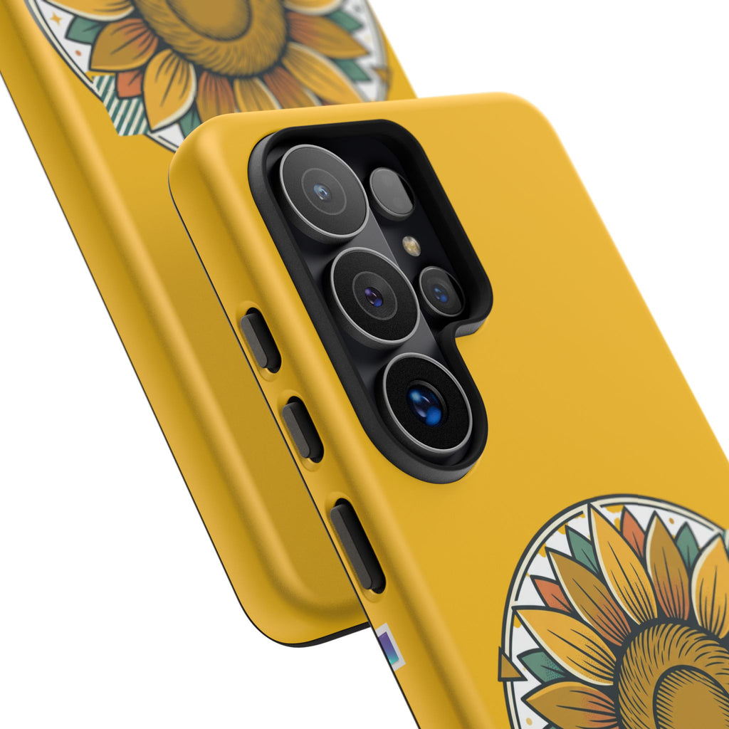 Sunflower Logo Phone Case — AllAbout80s.com Yellow Protective Cover