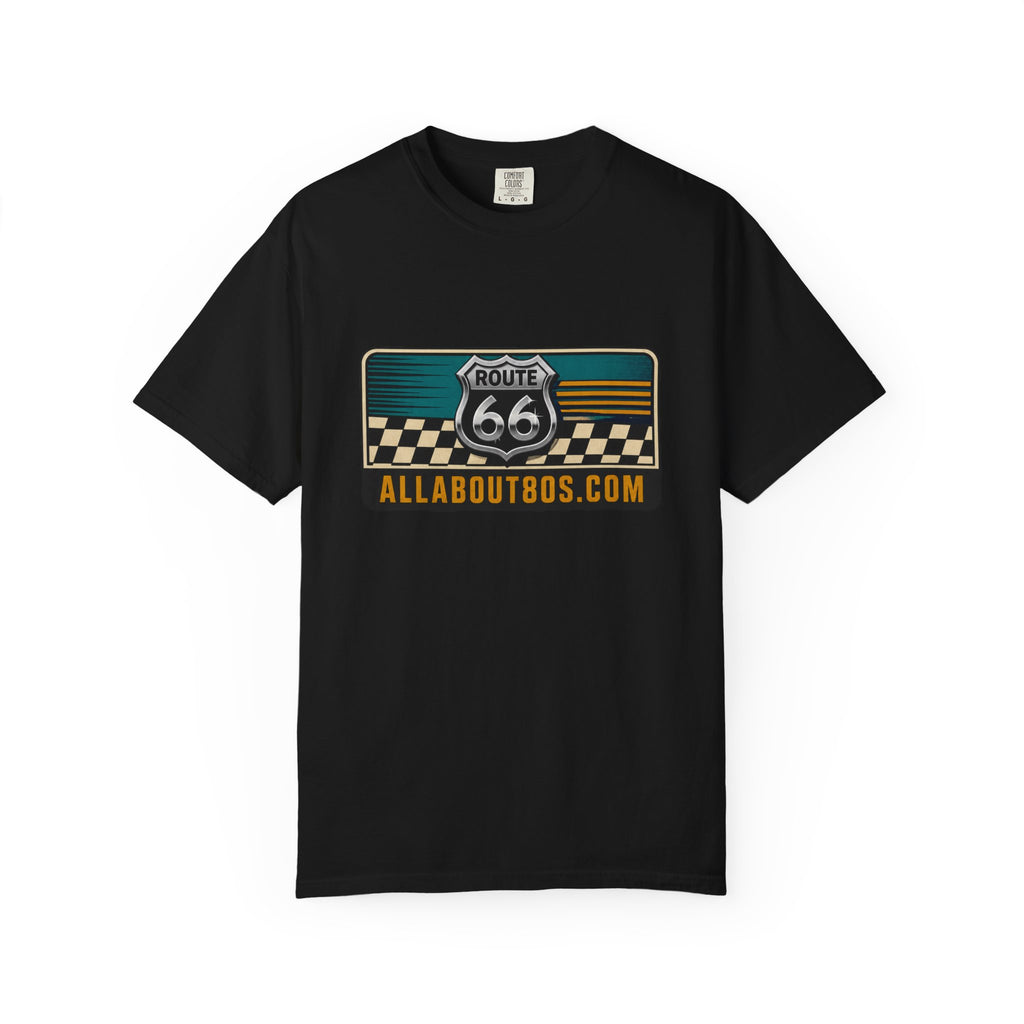 Route 66 Vintage Logo T-Shirt — AllAbout80s.com Graphic Tee