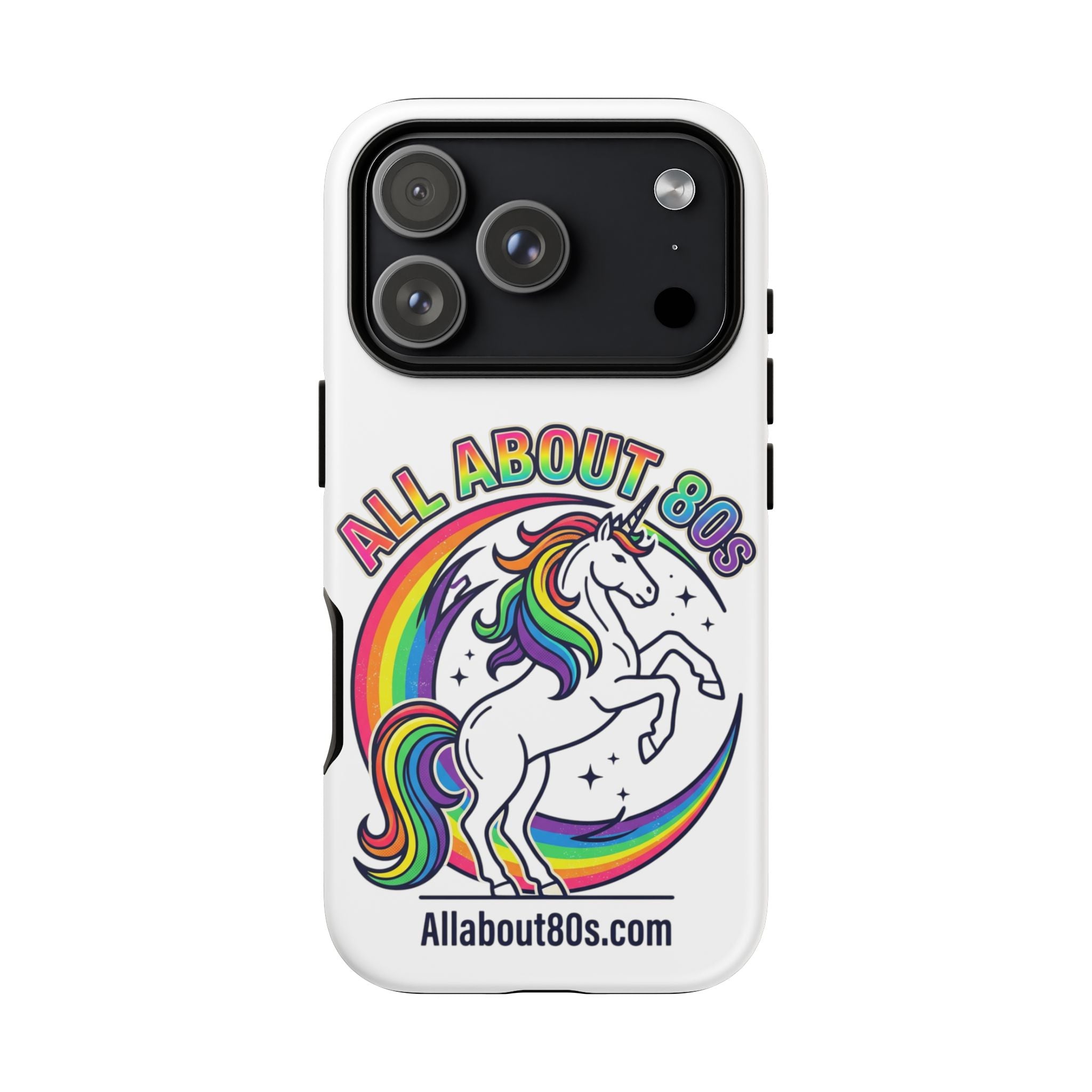 All About 80s Rainbow Unicorn Phone Case