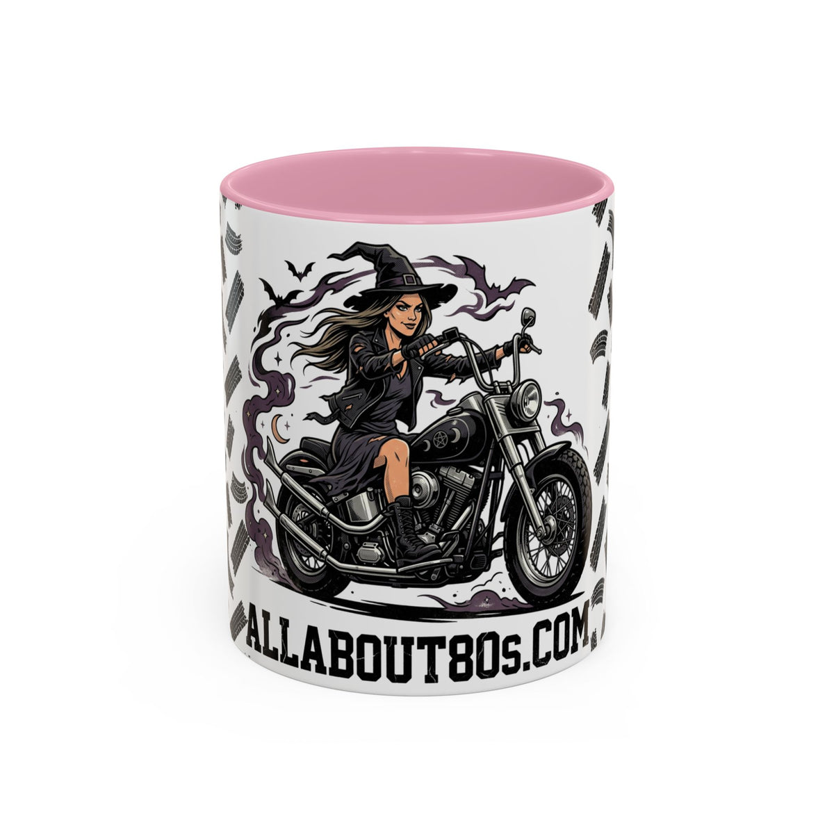 Witch Biker Mug – Motorcycle Witch Coffee Cup (11oz/15oz)