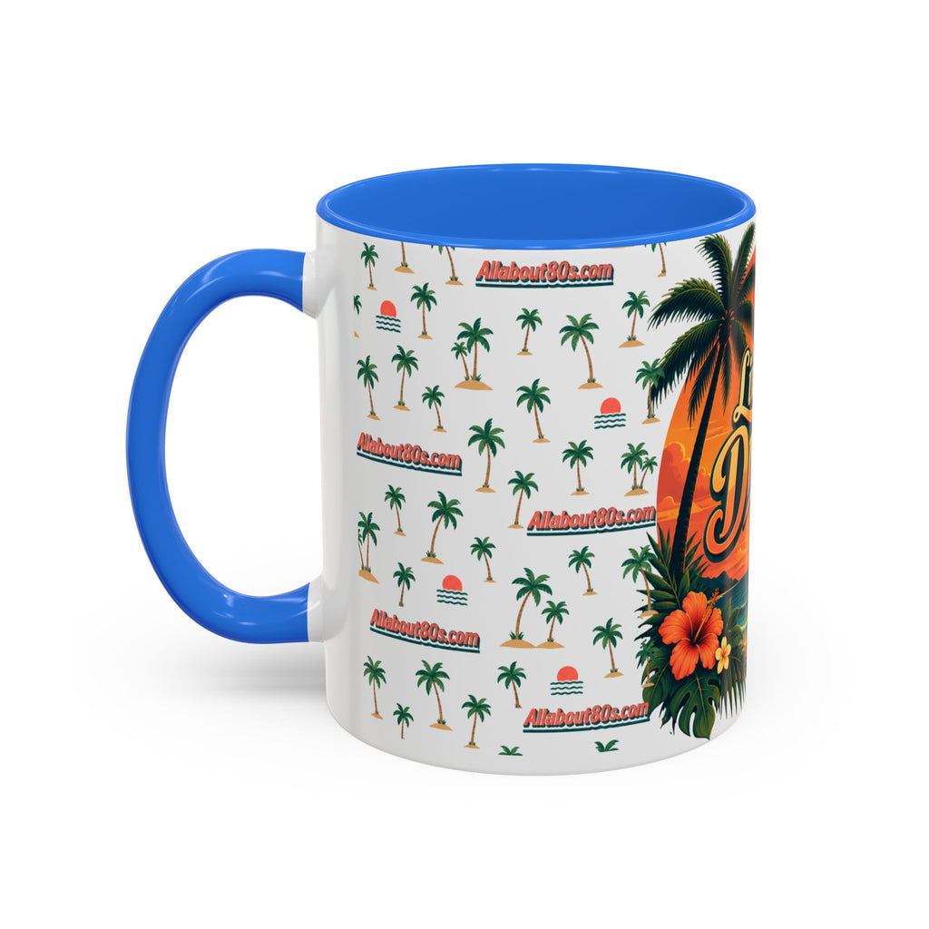 Live Your Dreams Tropical Sunset Mug