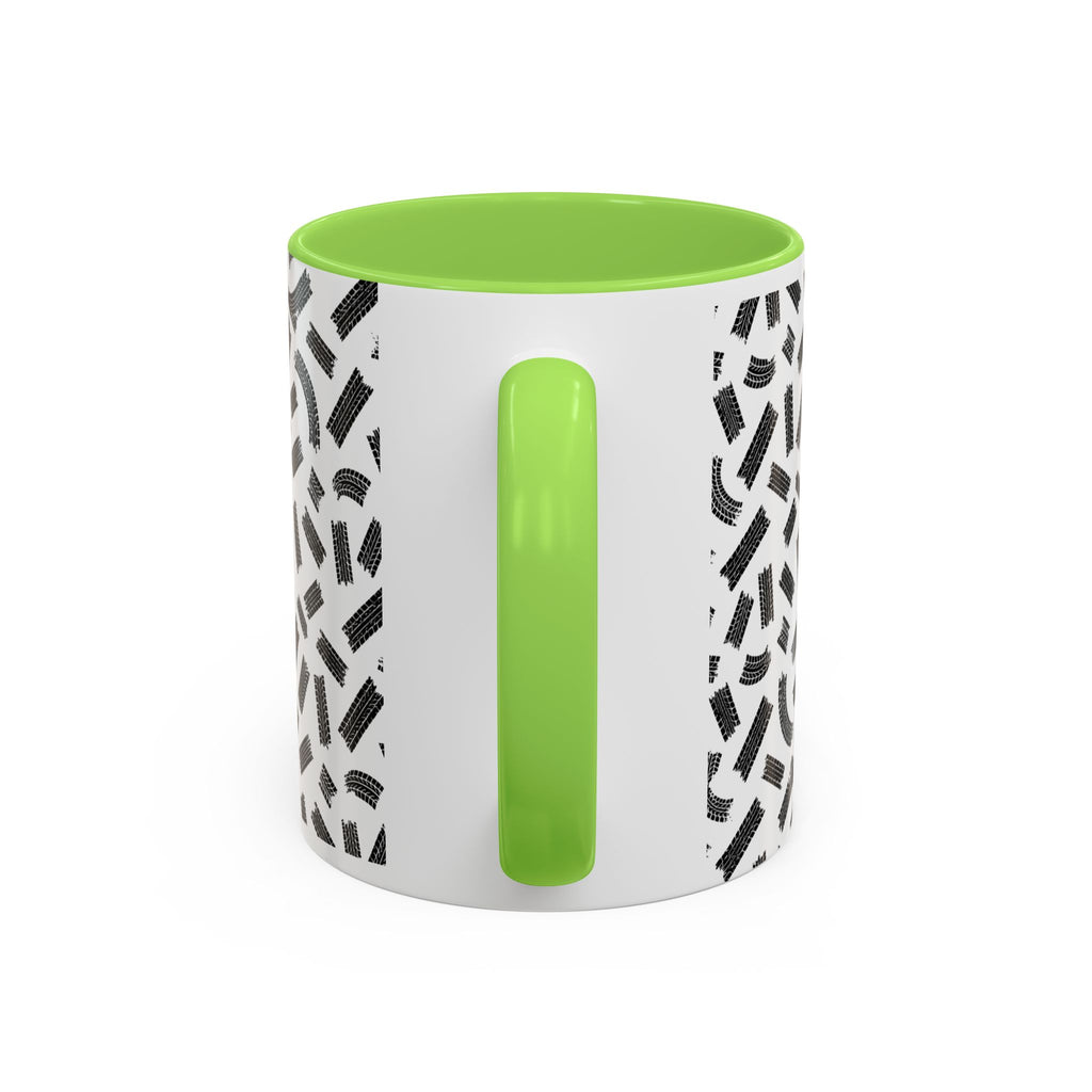 Witch Biker Motorcycle Mug — Retro 80s Neon Witch on Bike Coffee Cup (11oz/15oz)