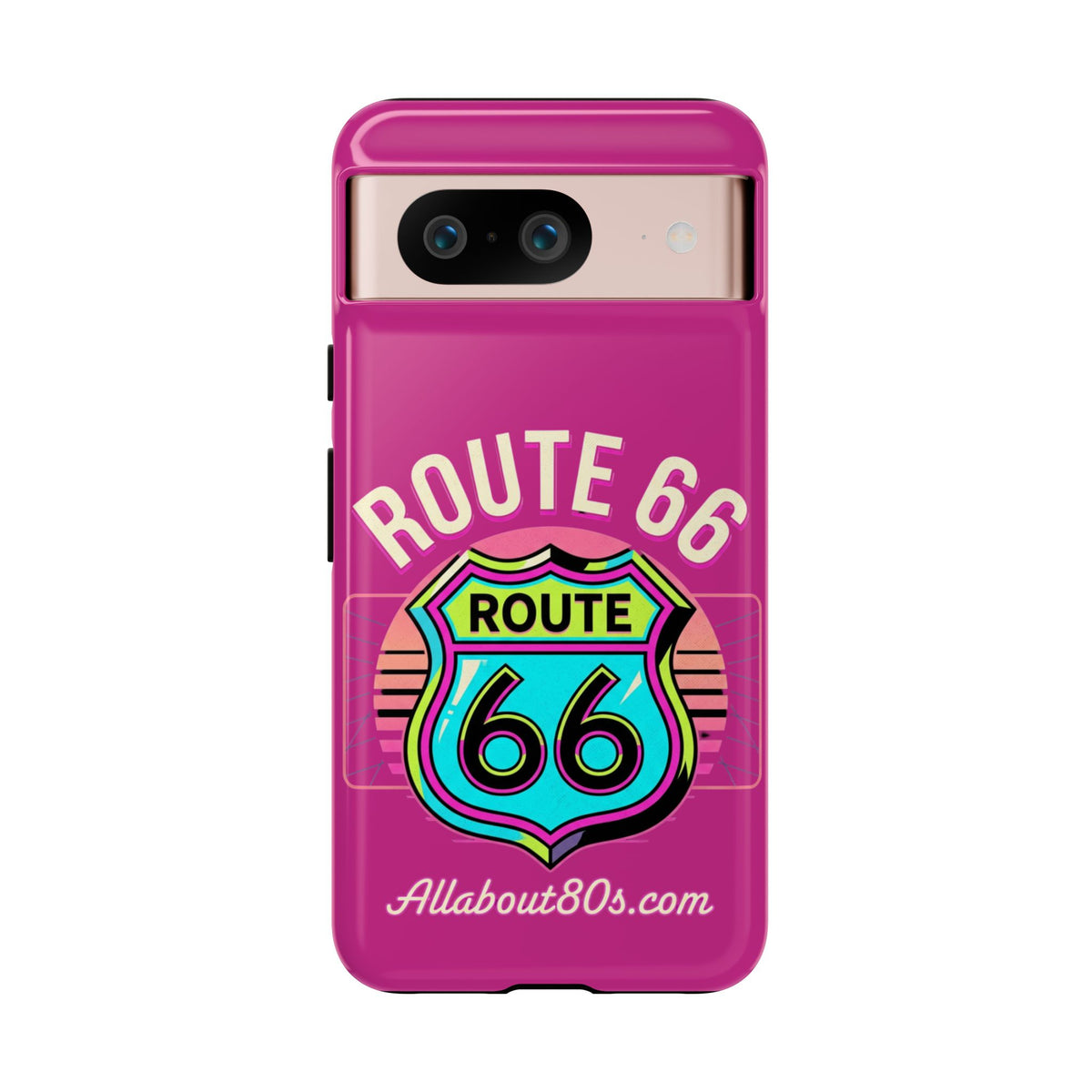 Route 66 Phone Case — Retro Neon Road Trip iPhone Cover