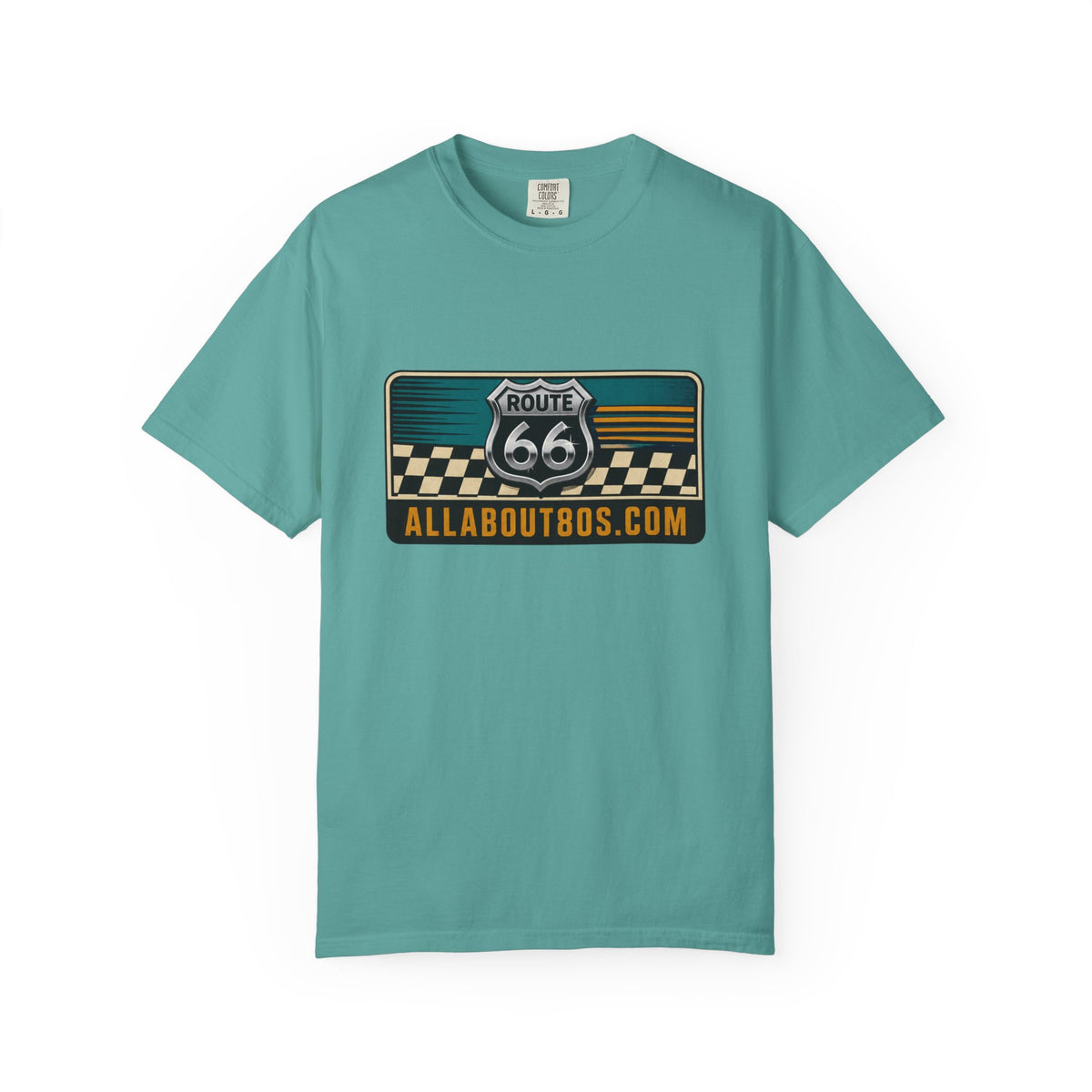 Route 66 Vintage Logo T-Shirt — AllAbout80s.com Graphic Tee