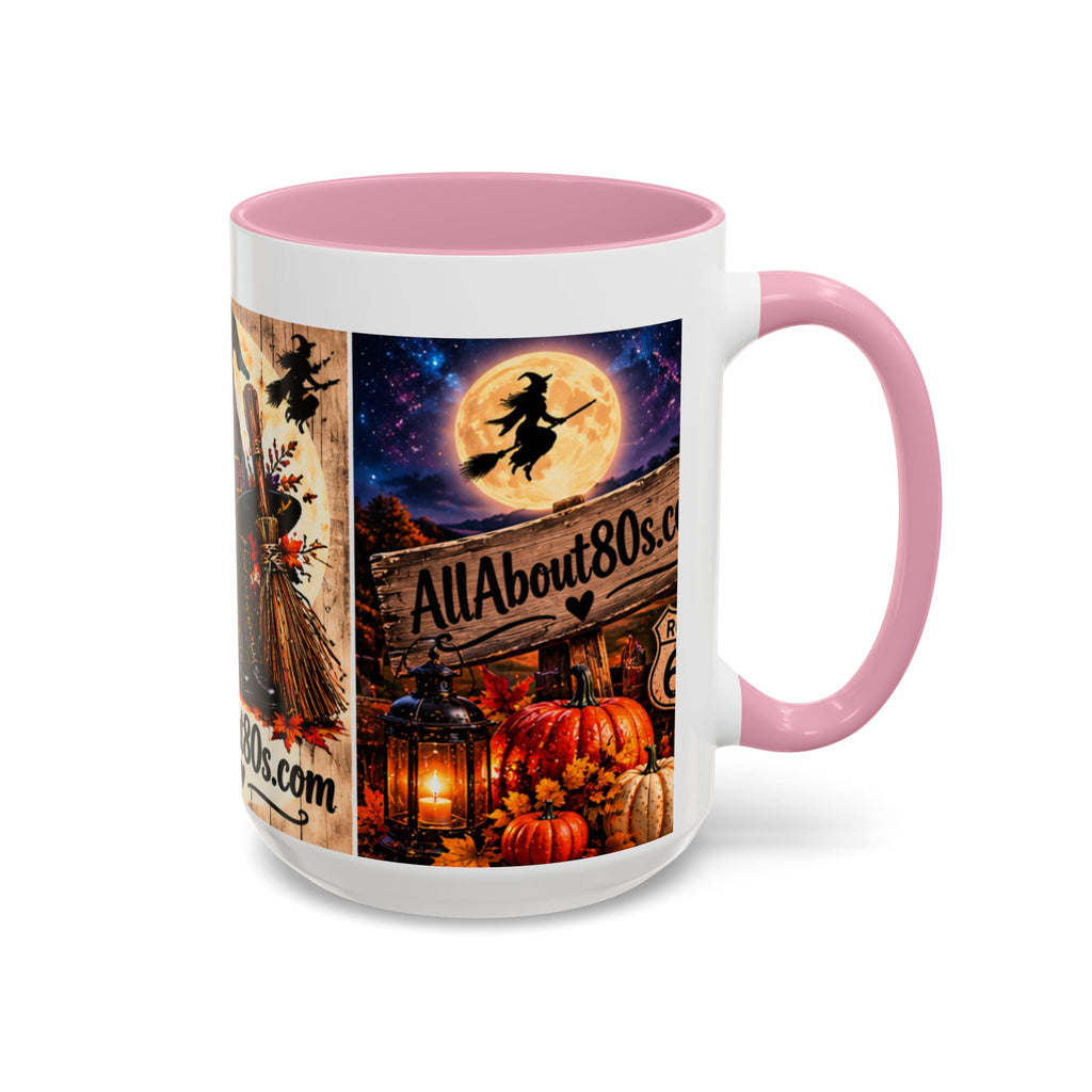Halloween Witch Scene Coffee Mug — AllAbout80s.com Pumpkin & Moon 11oz/15oz