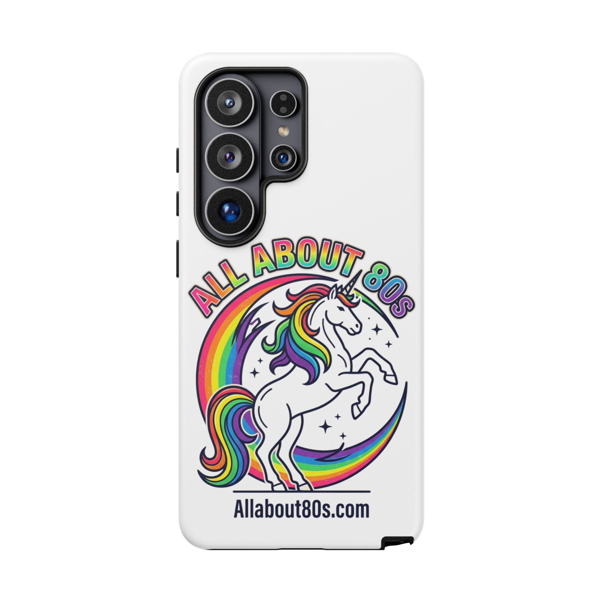 All About 80s Rainbow Unicorn Phone Case