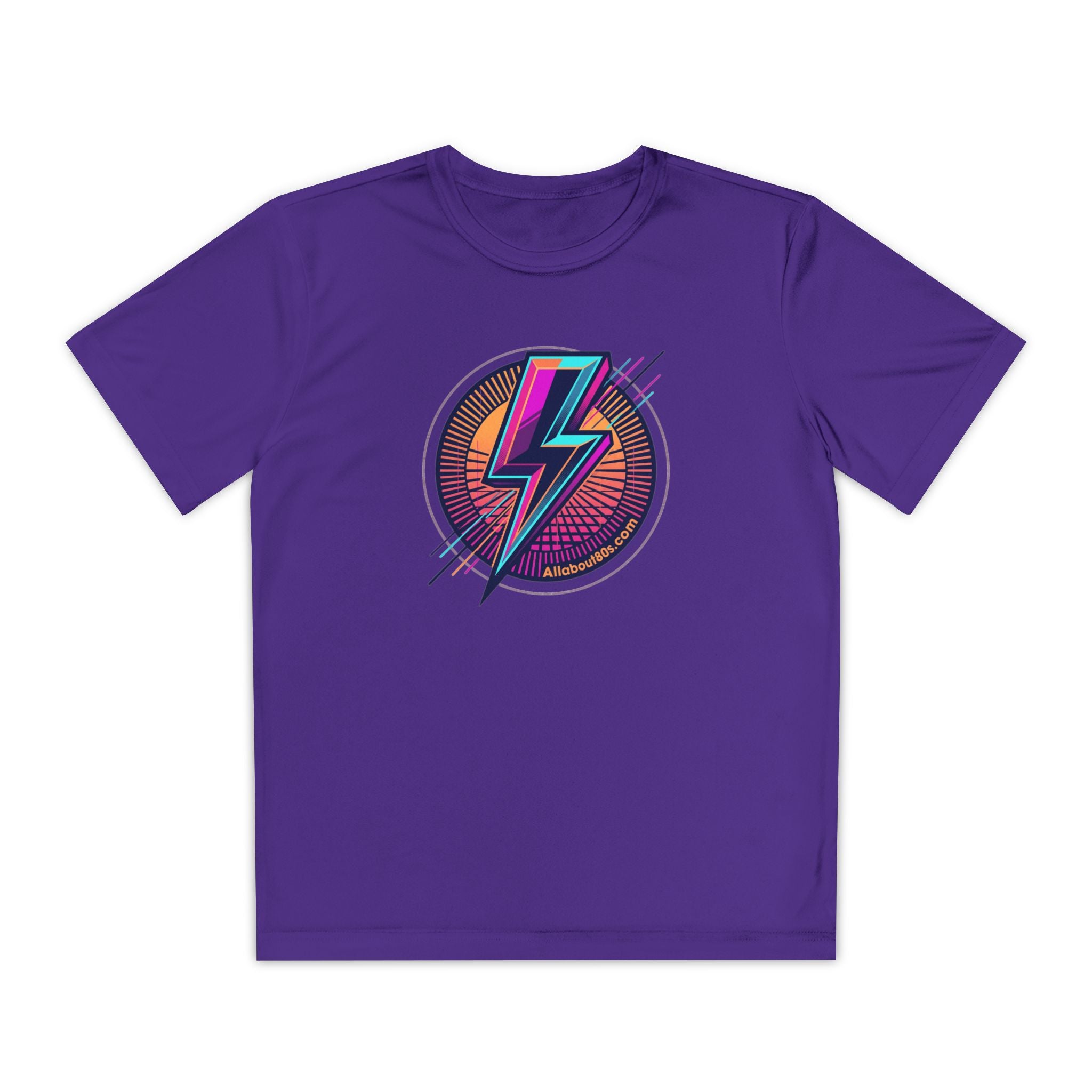 Youth Lightning Bolt Tee – Retro 80s AllAbout80s.com Graphic Shirt