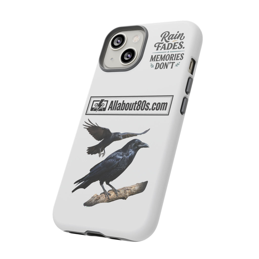 Raven Flight Phone Case — Protective iPhone Case with Black Crow Design